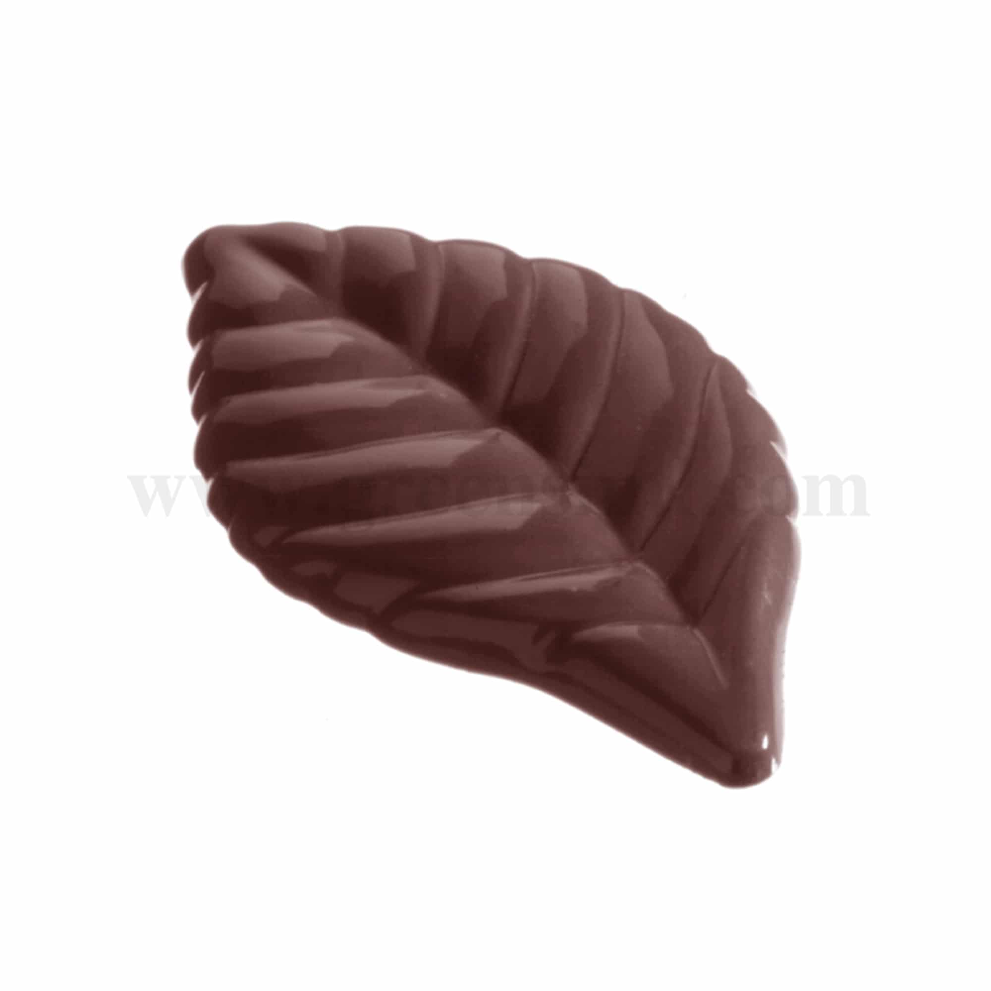 CHOCOLATE WORLD Chocolate Mould Leaf Carak 59 x 31 x h 5mm