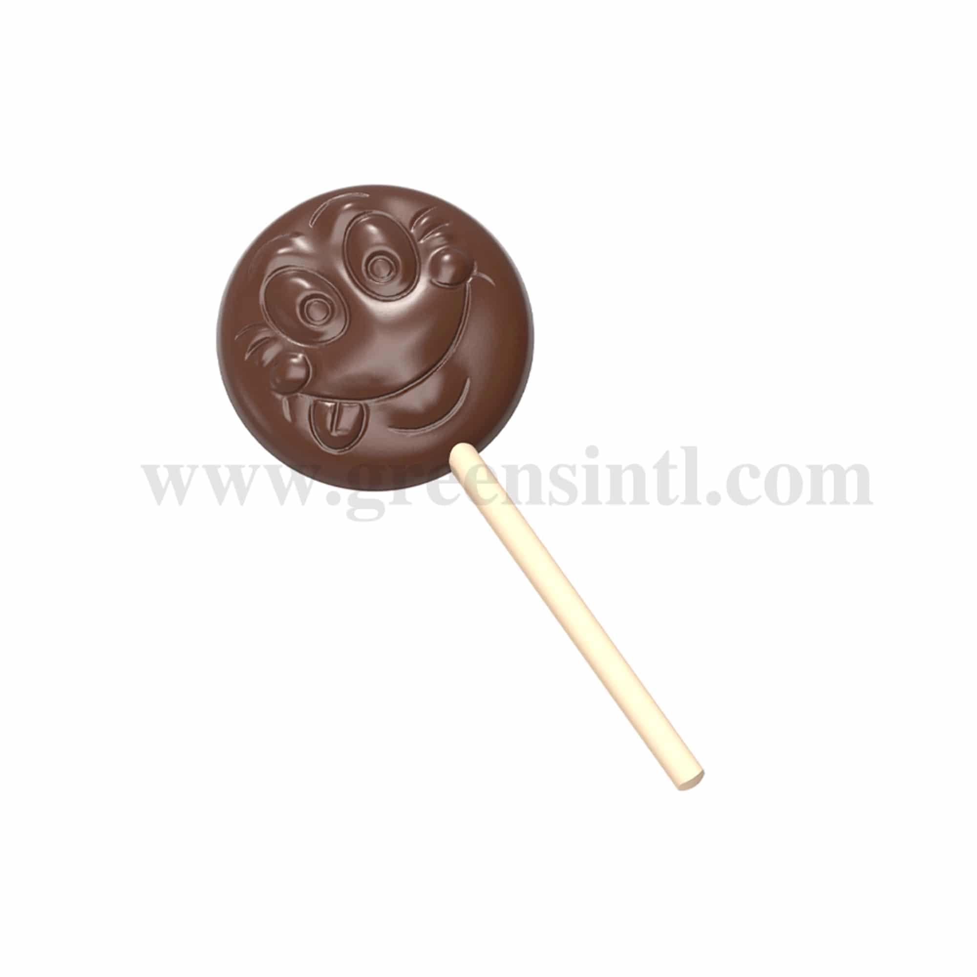 CHOCOLATE WORLD Chocolate Mould Lollipop Smiley 49.5 x 49.5 x h 11 mm