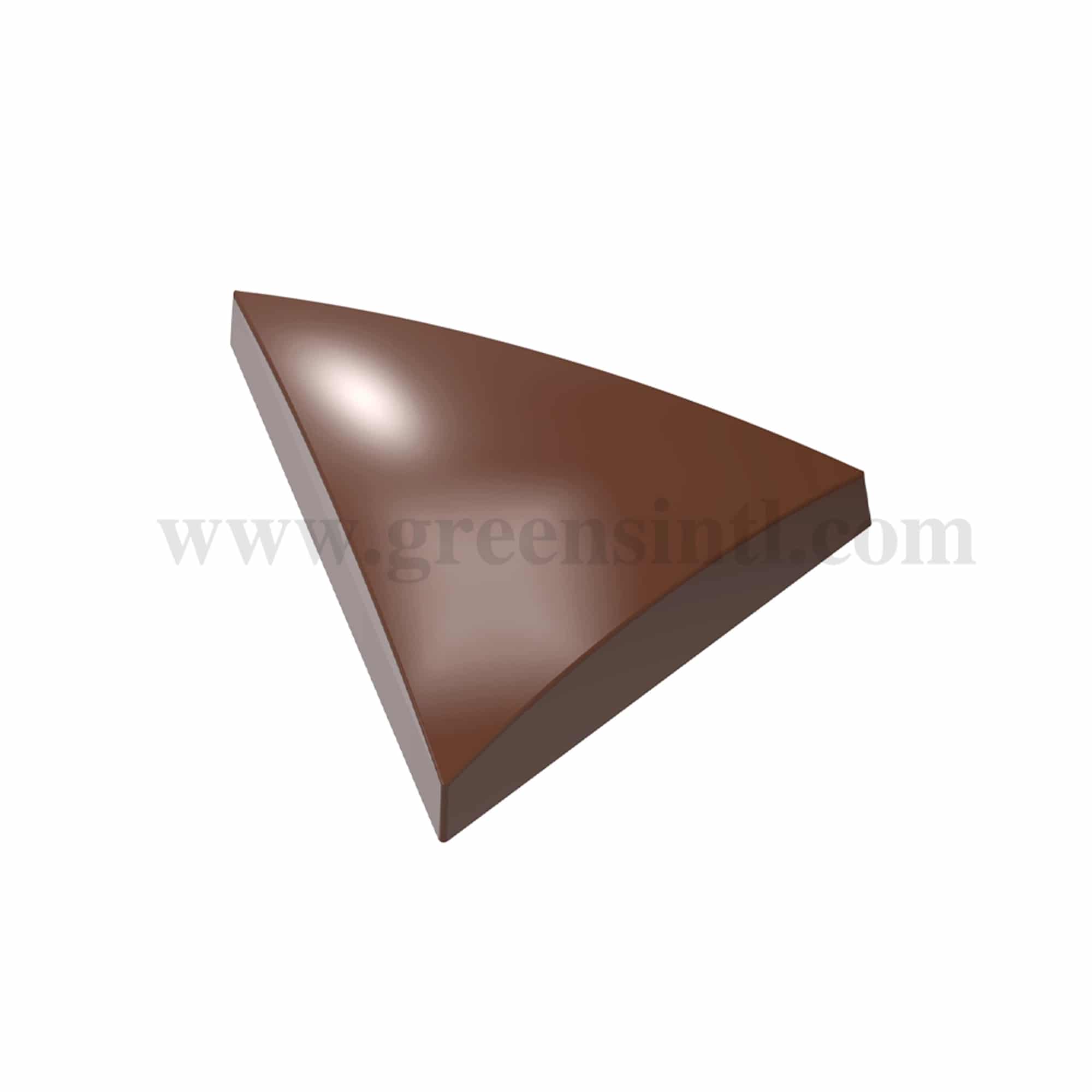 CHOCOLATE WORLD Chocolate Mould Round Triangle 33.5 x 32 x h 7.5mm