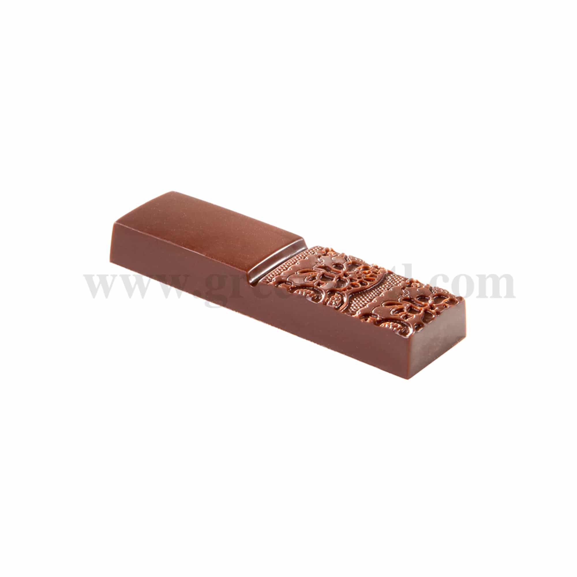 CHOCOLATE WORLD Chocolate Mould Merci with Lace 63 x 18 x h 8mm