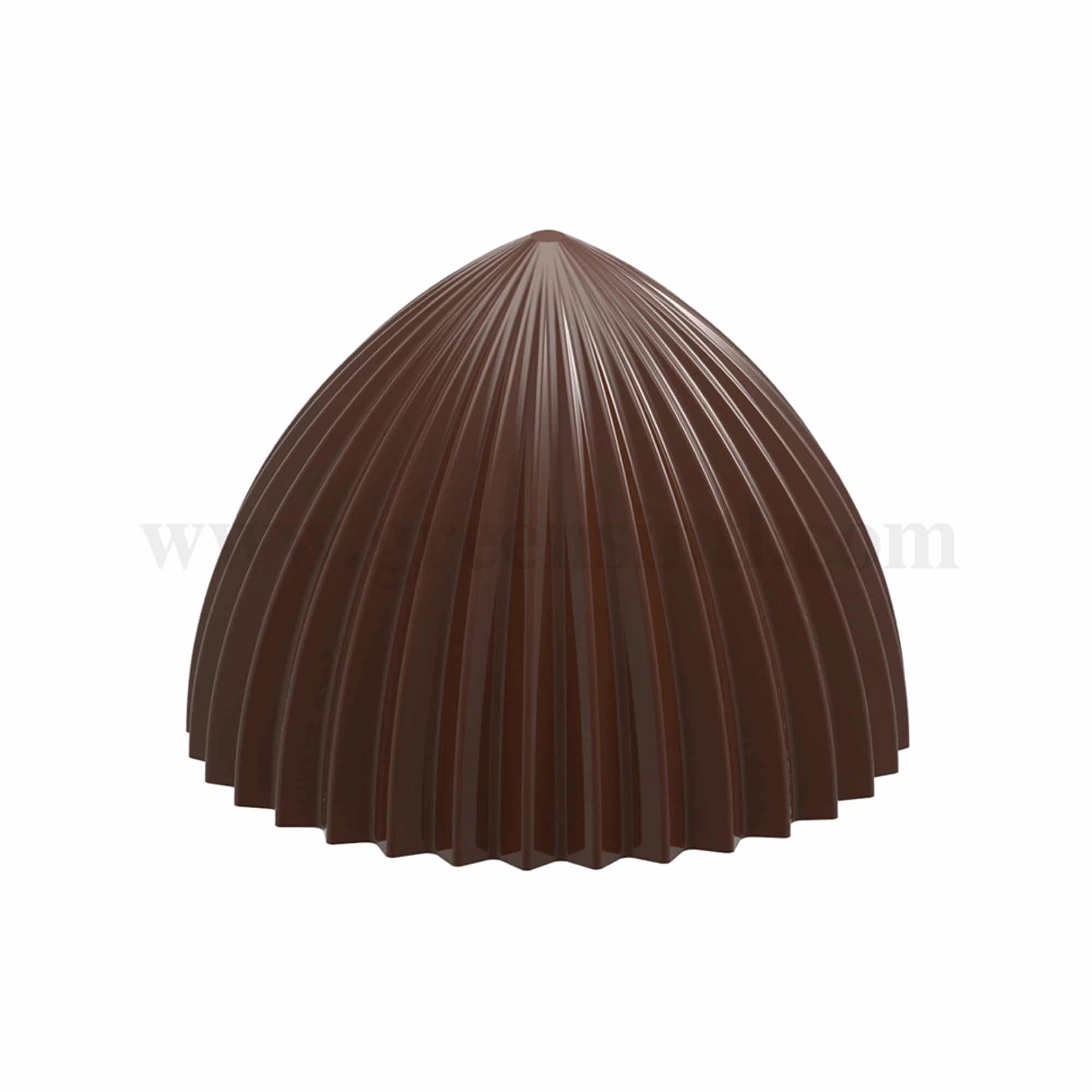 CHOCOLATE WORLD Chocolate Mould Melo Cake Pleated 46.5 x 46.5 x h 35 mm