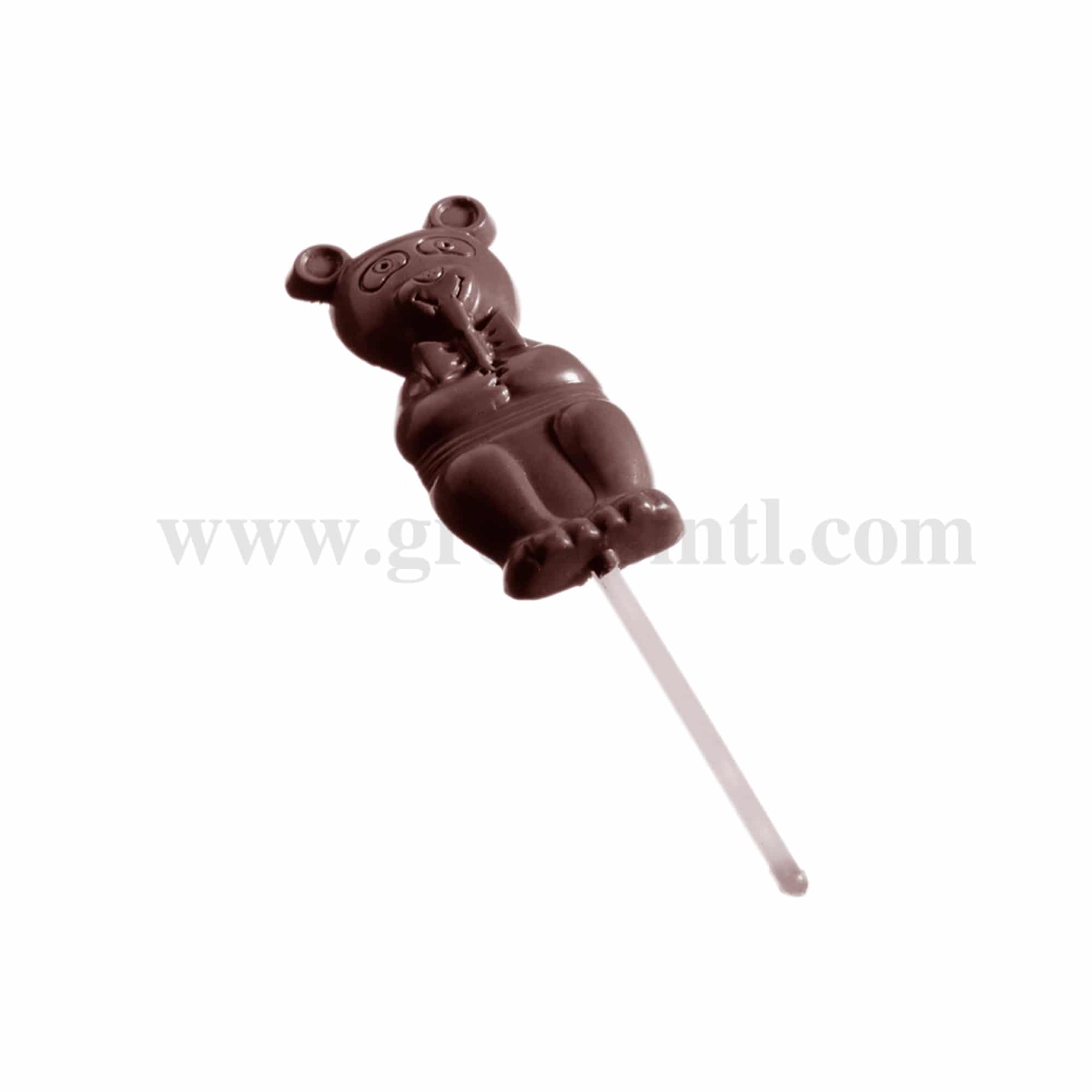 CHOCOLATE WORLD Chocolate Mould Lolly Bear 75 x 33 x h 10mm
