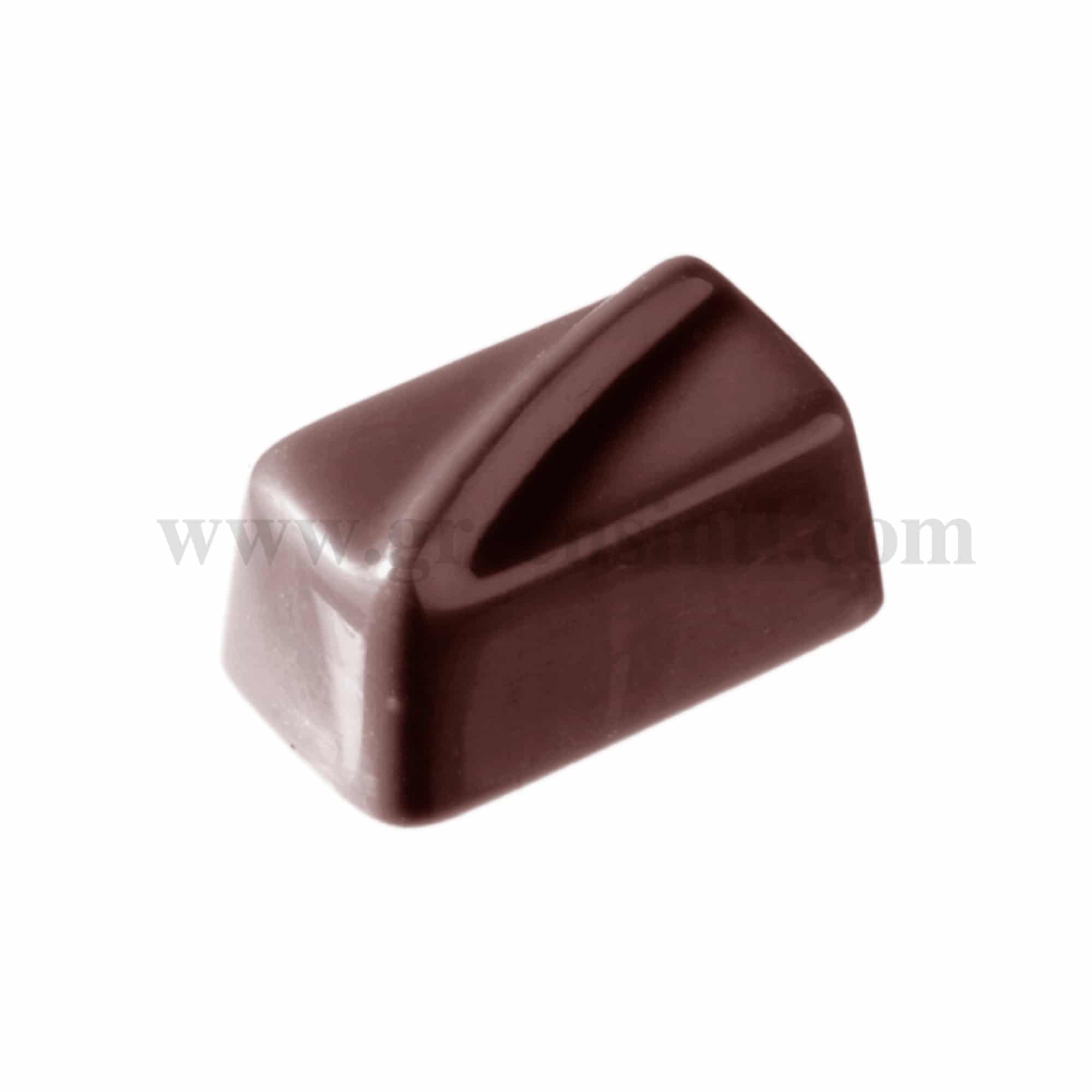 CHOCOLATE WORLD Chocolate Mould Block Diag-Line 107 x 40 x h 17mm