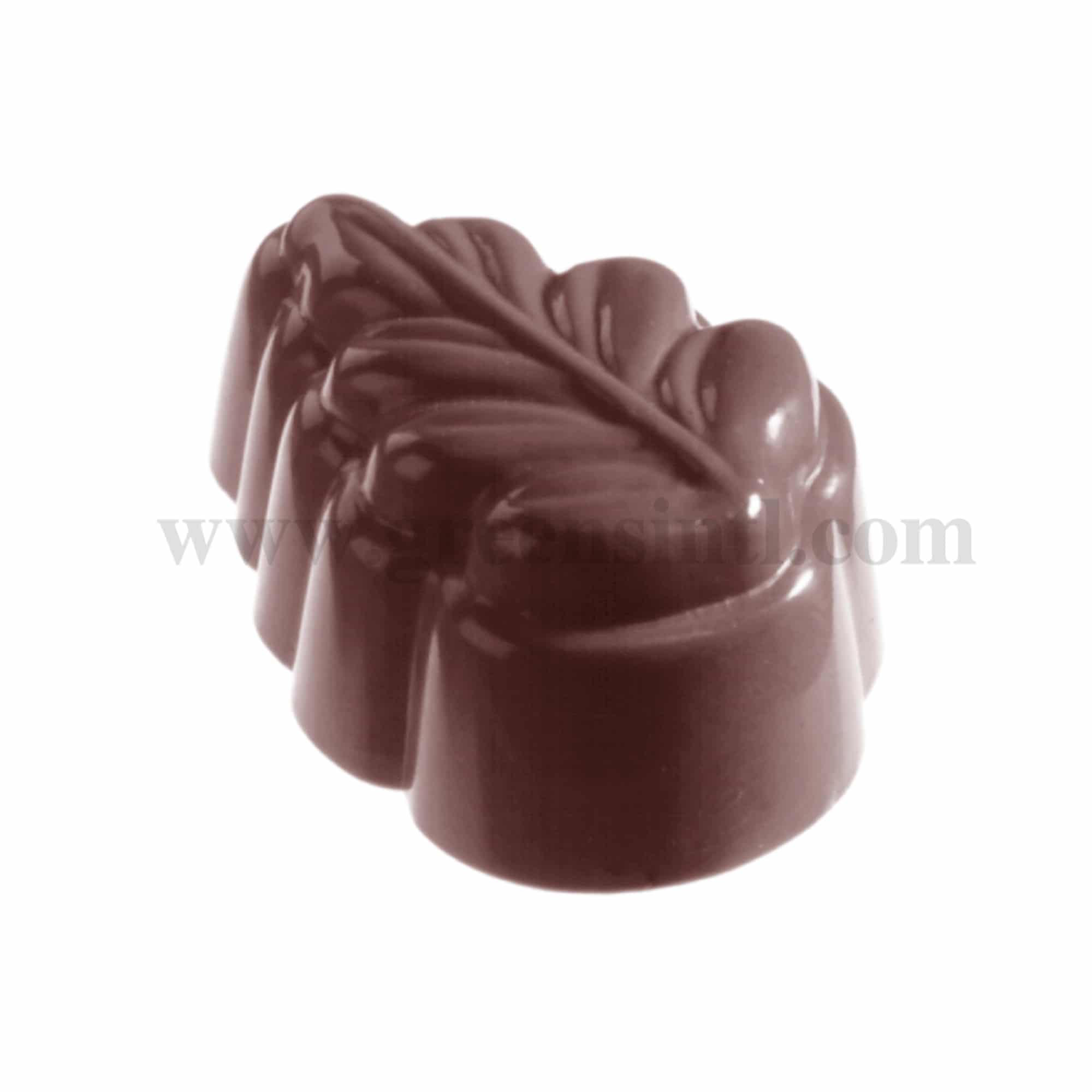 CHOCOLATE WORLD Chocolate Mould Leaf 37 x 27 x h 18 mm