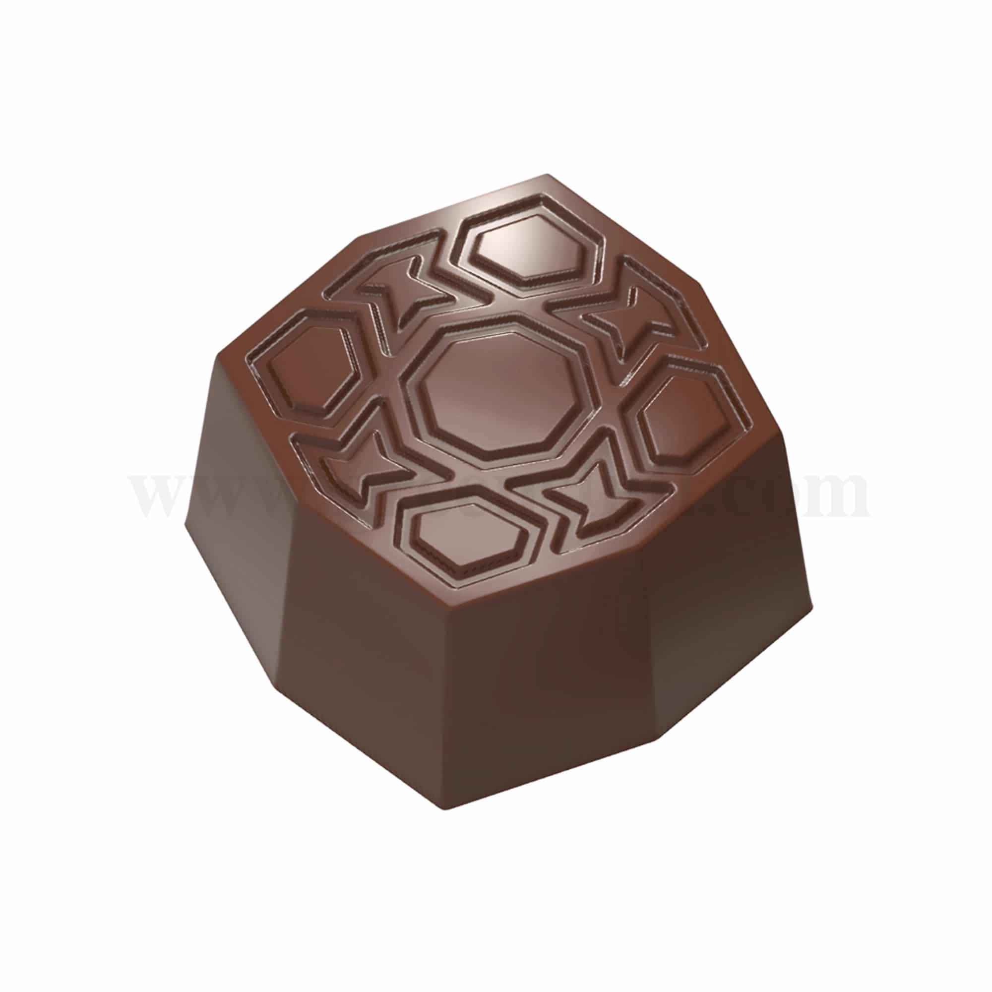 CHOCOLATE WORLD Chocolate Mould Oriental Octagon 28 x 28 x h 15 mm