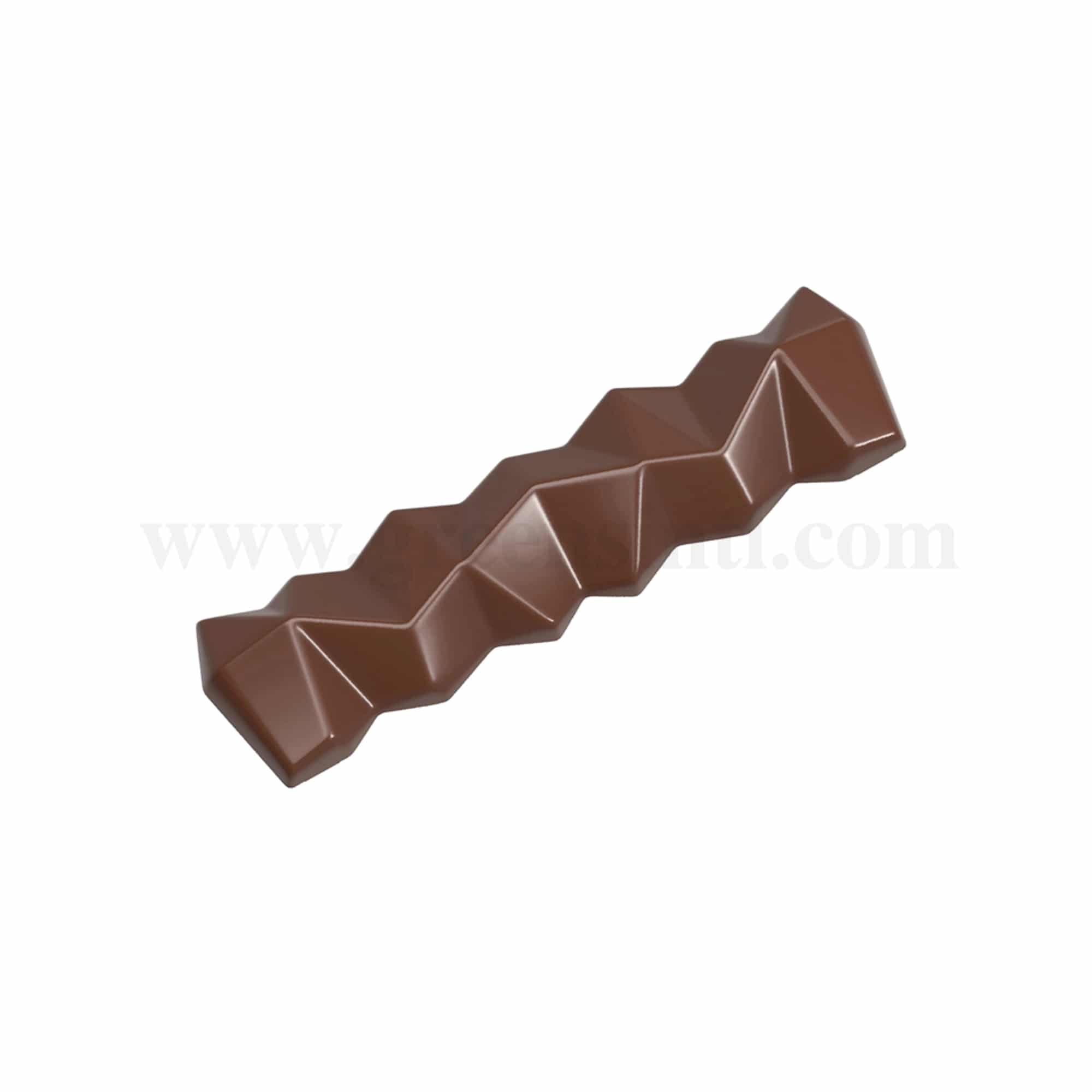 CHOCOLATE WORLD Chocolate Mould Bar-Maurizo Frau 117 x 29.5 x h 15 mm