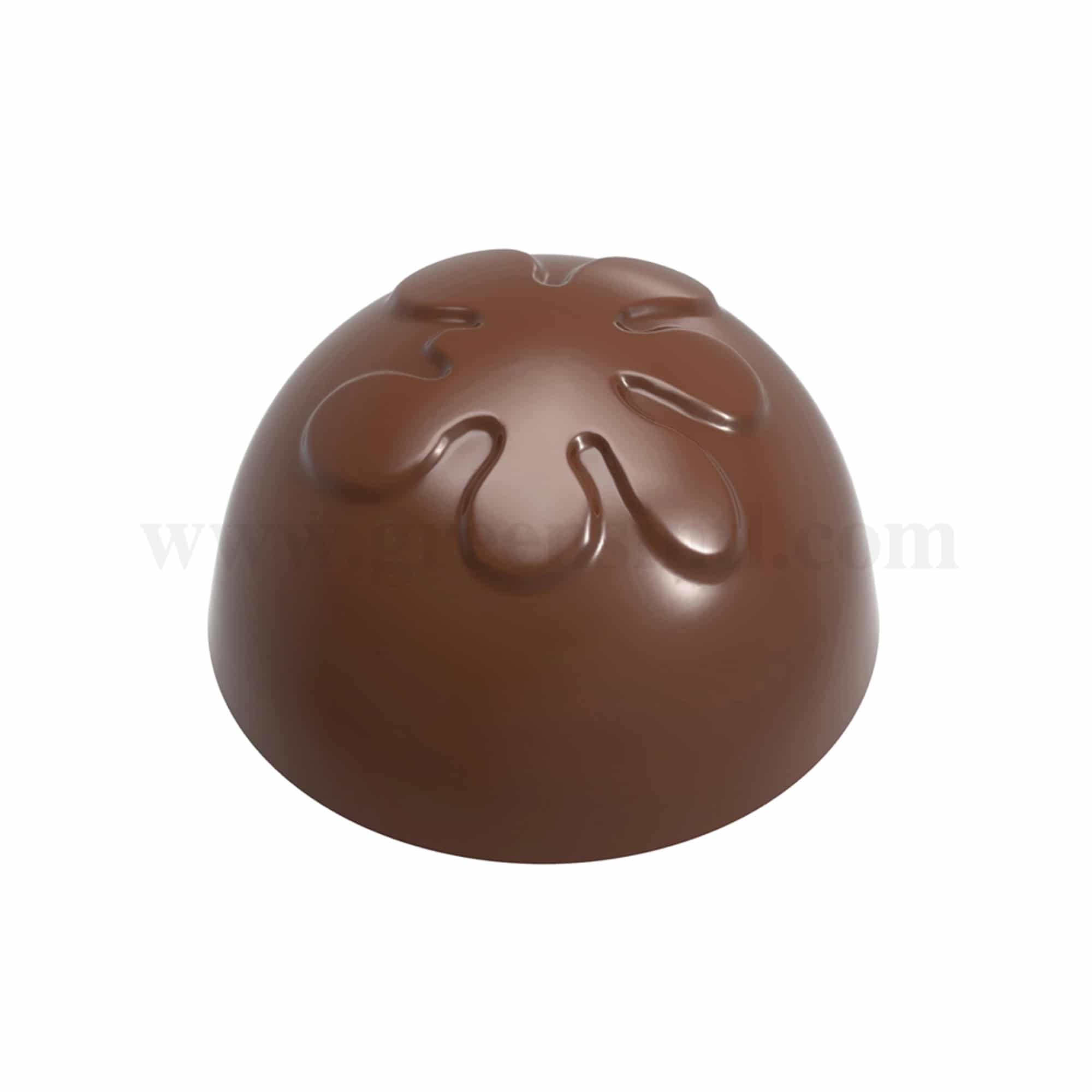 CHOCOLATE WORLD Chocolate Mould Dome Decoration-Allessandro Racca 28 x 28 x h 16mm