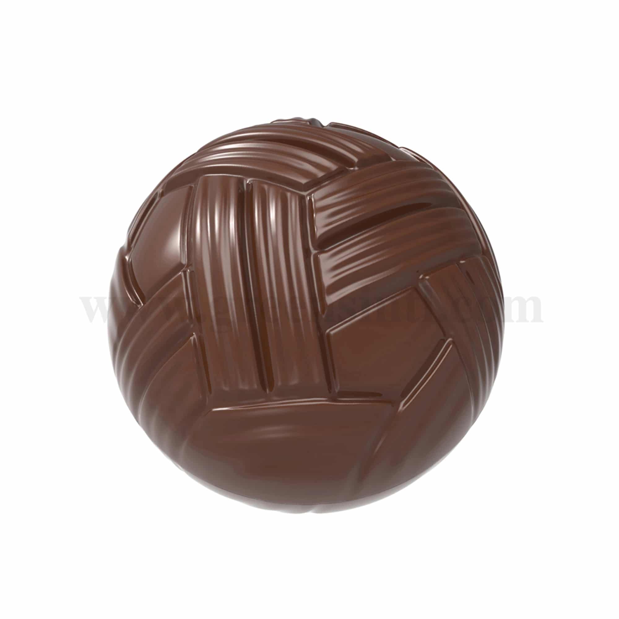 CHOCOLATE WORLD Chocolate Mould Sepak Takraw Ball 26.5 x 26.5 x h 13.25 mm