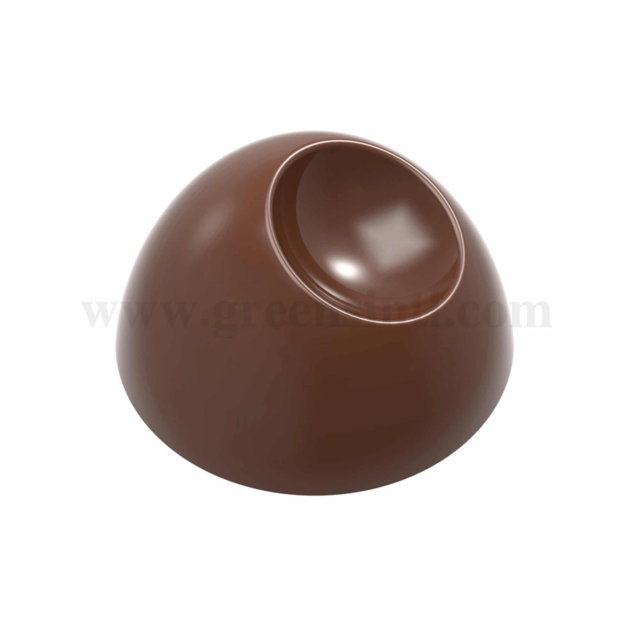 CHOCOLATE WORLD Chocolate Mould Ball with Notch-Yuri Chestari 28 x 28 x h 16.5 mm