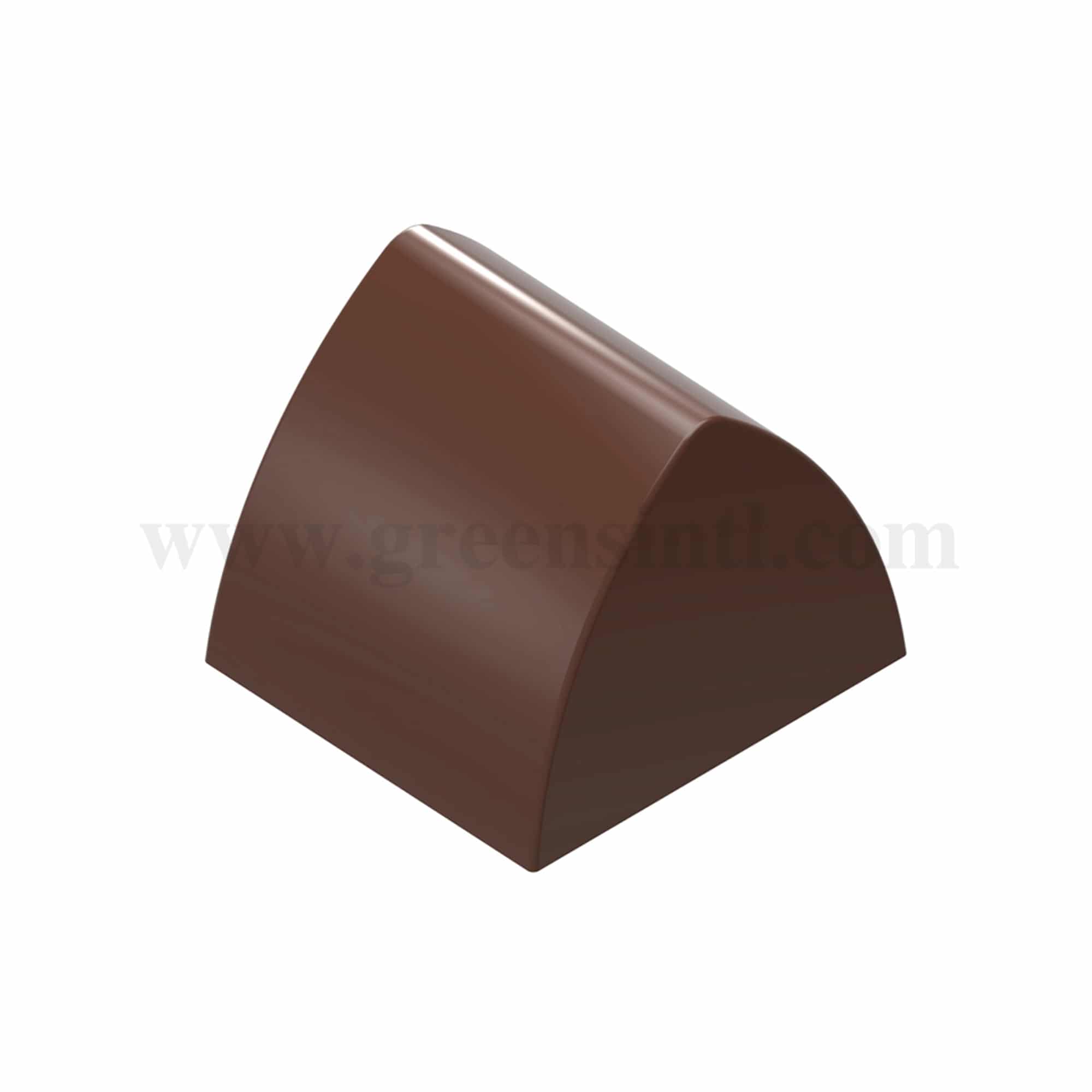 CHOCOLATE WORLD Chocolate Mould Dome Oval Chalet 26 x 24 x h 21 mm