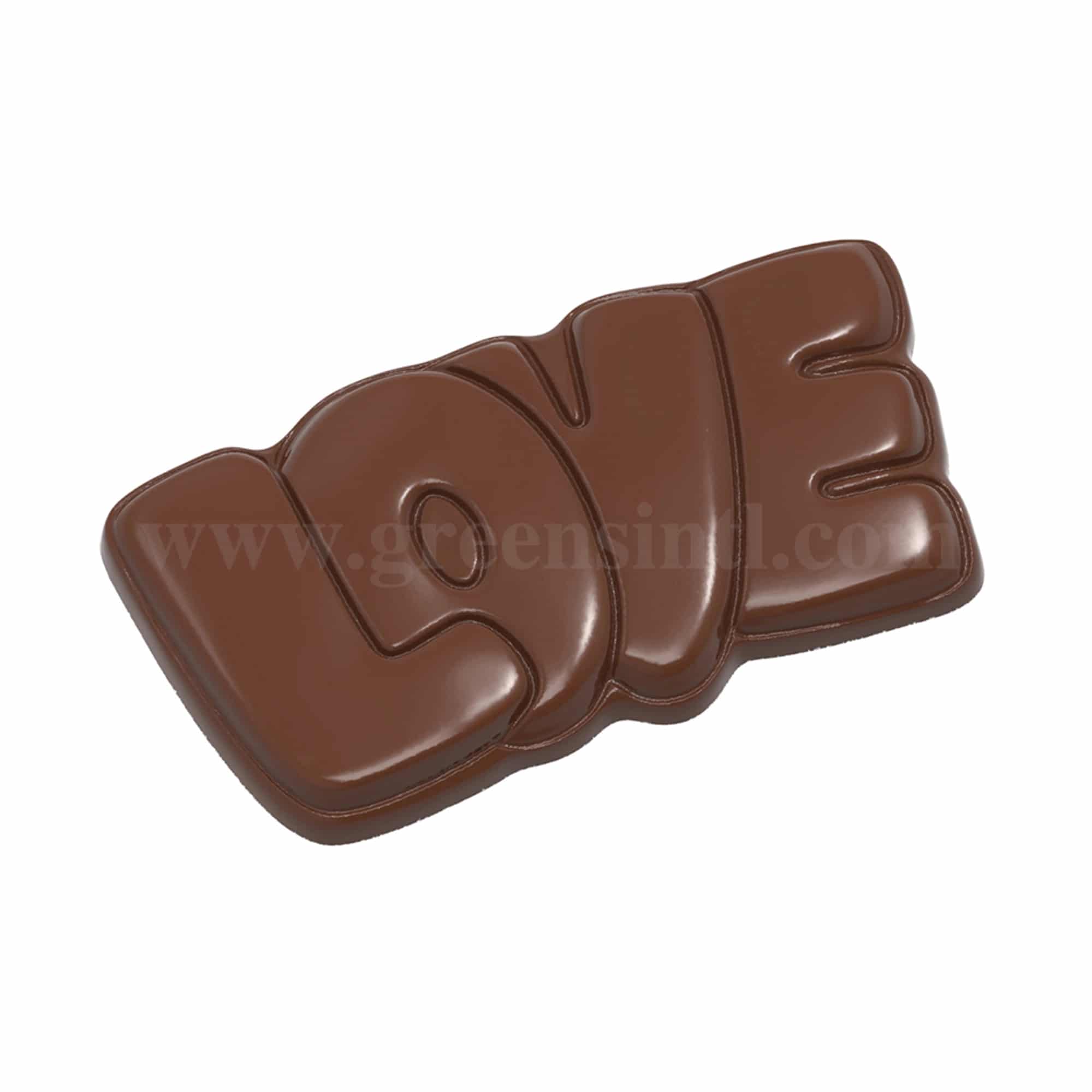 CHOCOLATE WORLD Chocolate Mould Tablet Love 133 x 76 x h 12 mm