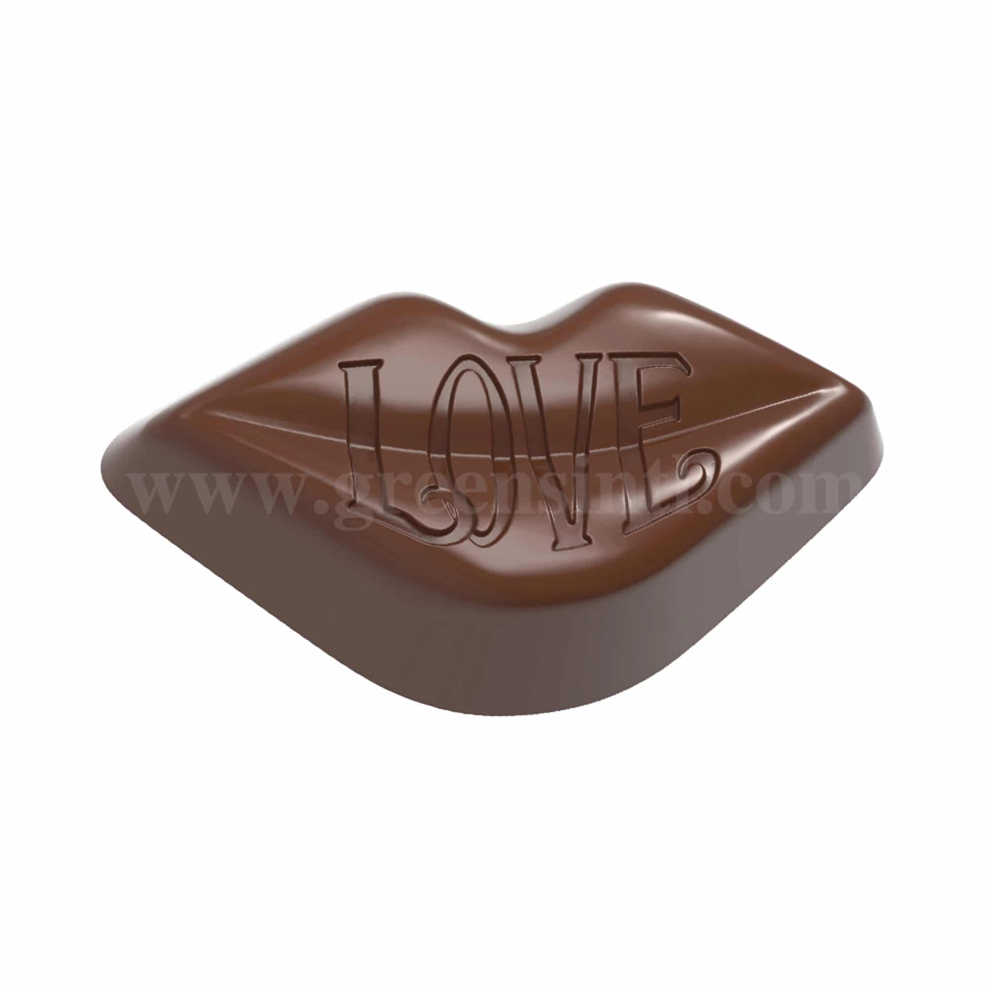 CHOCOLATE WORLD Chocolate Mould Lips Love 43.03 x 23.5 x h 13.5 mm
