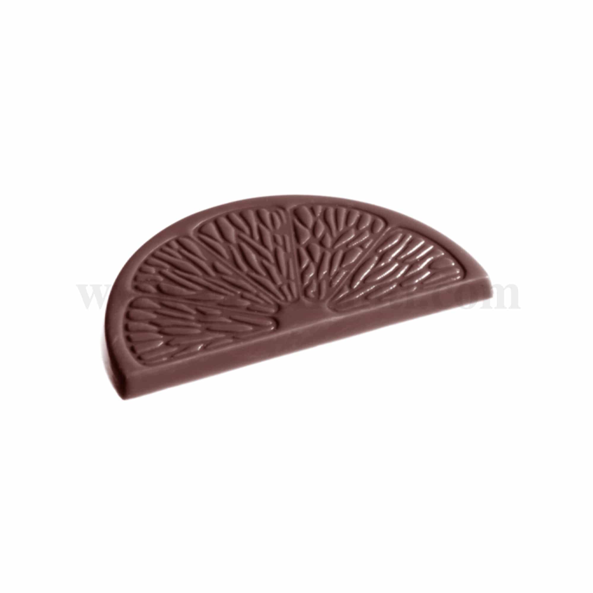 CHOCOLATE WORLD Chocolate Mould Orange Slice 60 x 31 x h 4 mm