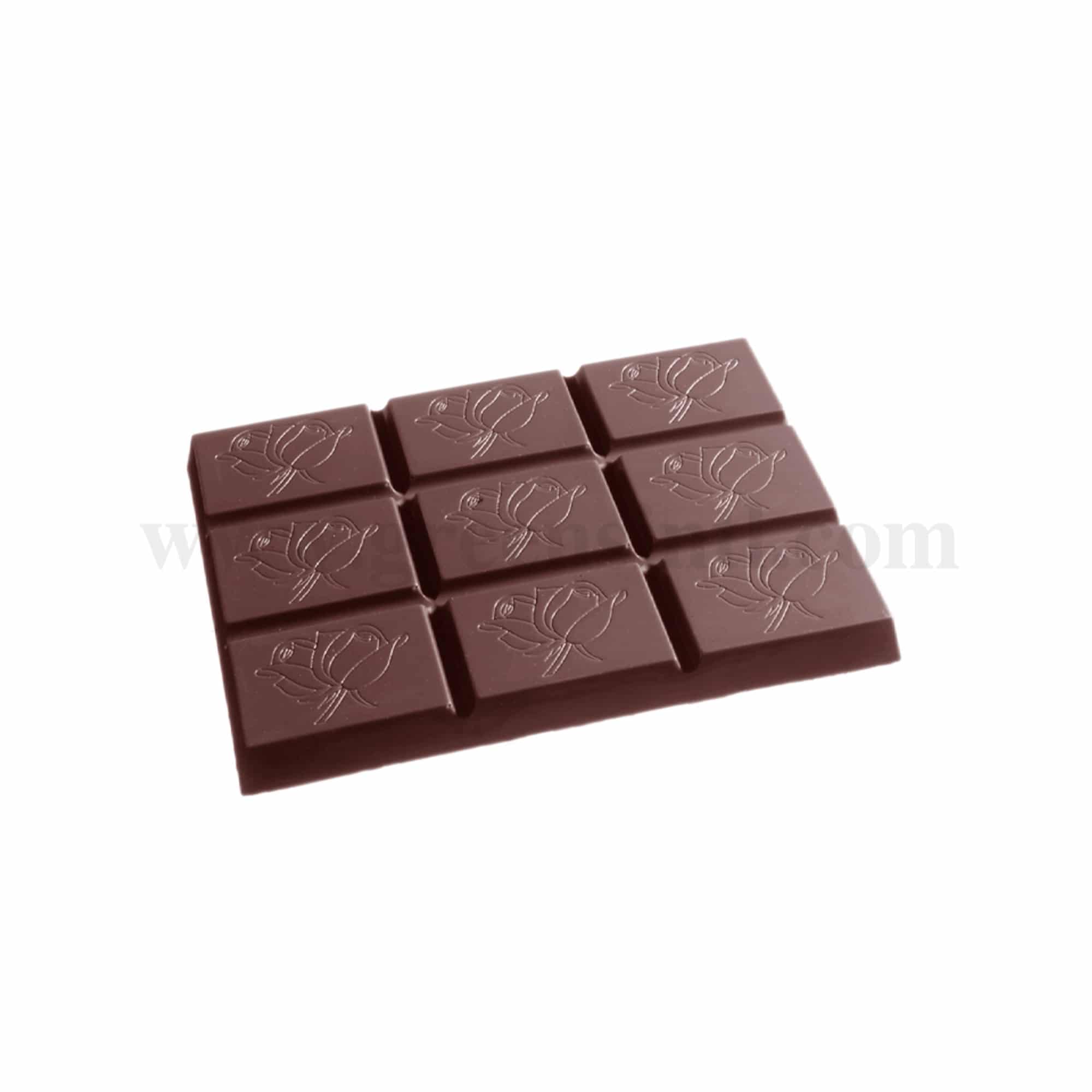 CHOCOLATE WORLD Chocolate Mould Rose impression-Tablet 173 x 119 x h 15 mm