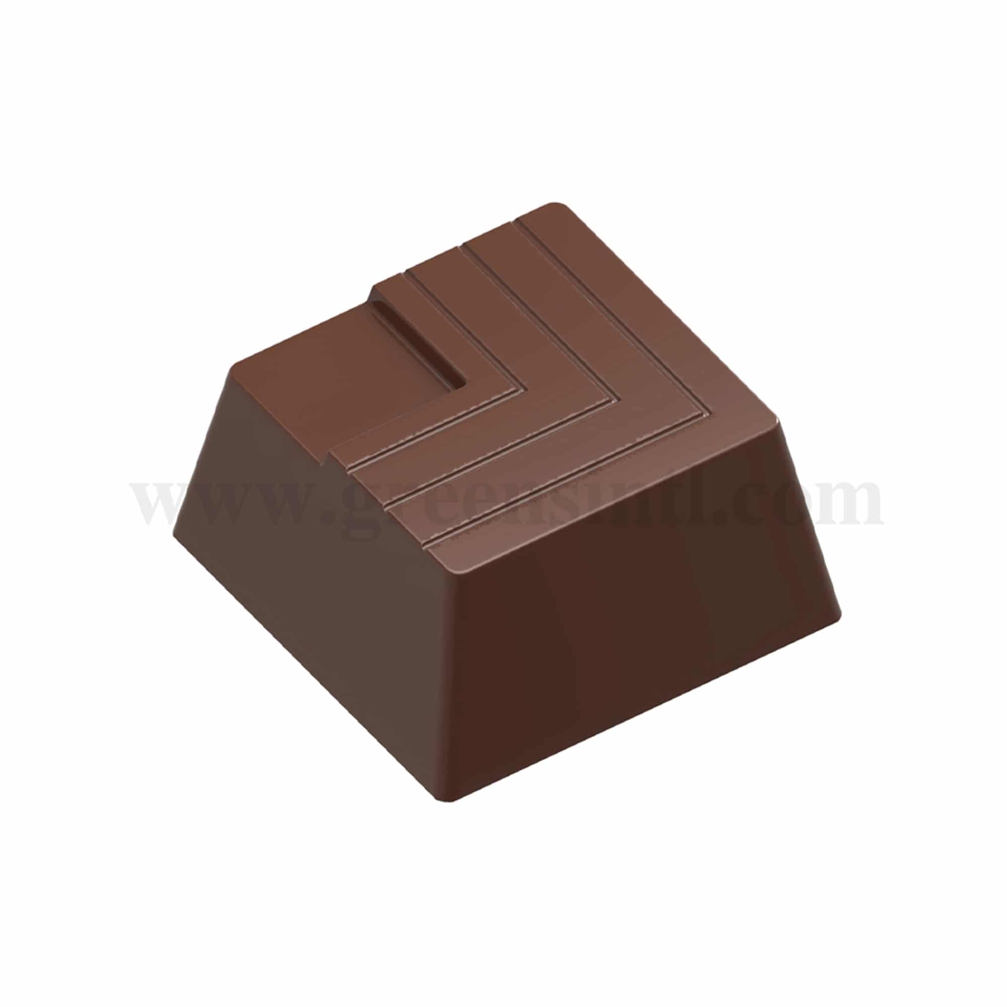 CHOCOLATE WORLD Chocolate Mould Block Carving 27 x 27 x h 14 mm