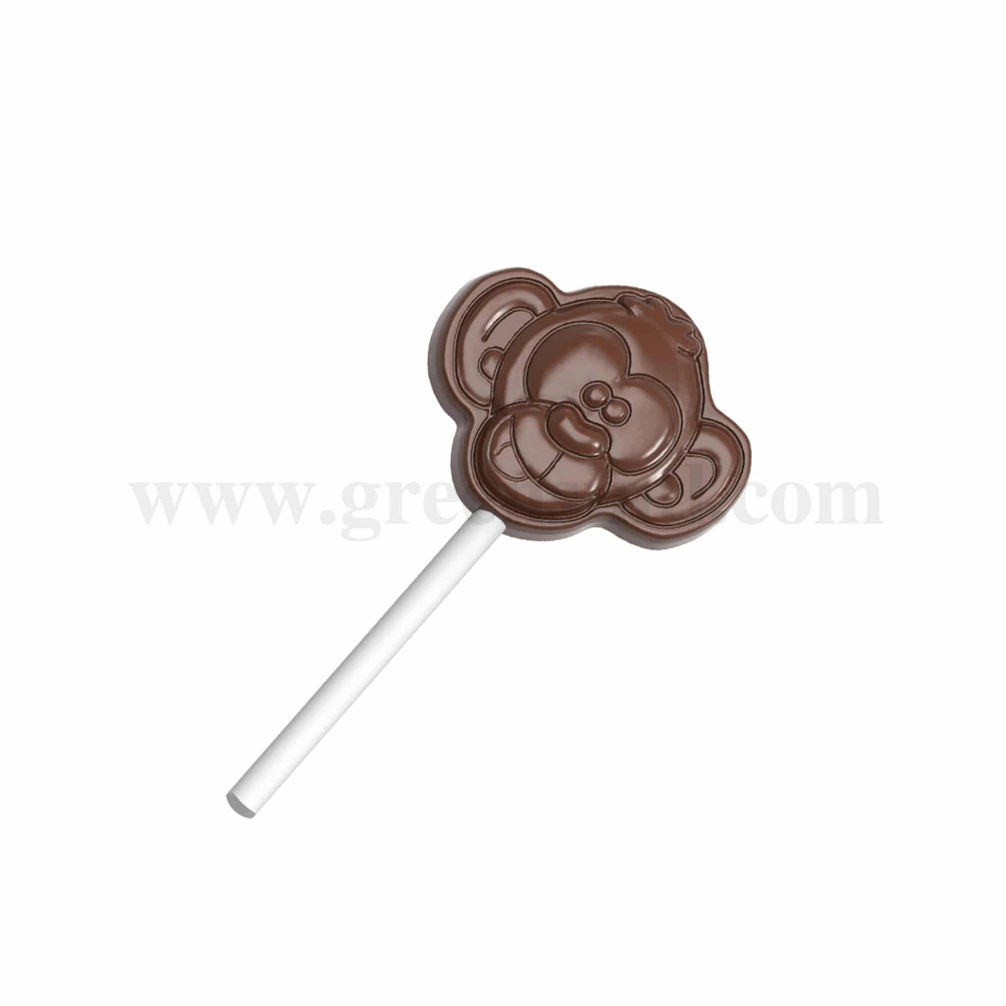 CHOCOLATE WORLD Chocolate Mould Lollipop Monkey 49.5 x 42.5 x h 11 mm