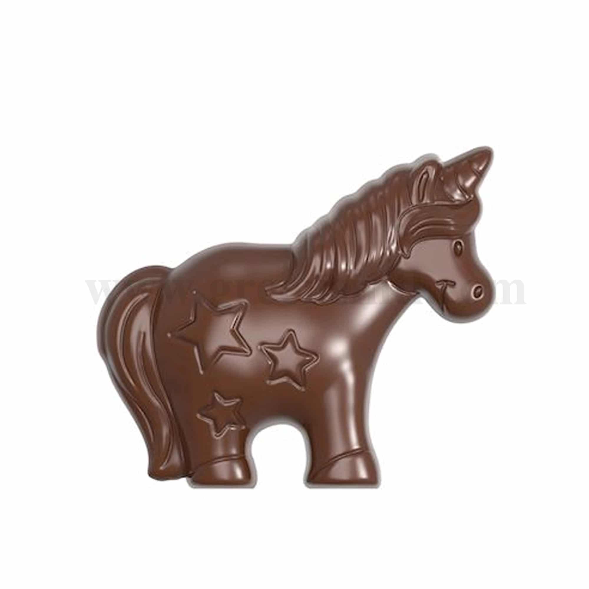CHOCOLATE WORLD Chocolate Mould Unicorn 80 x 69 x h 16.5 mm