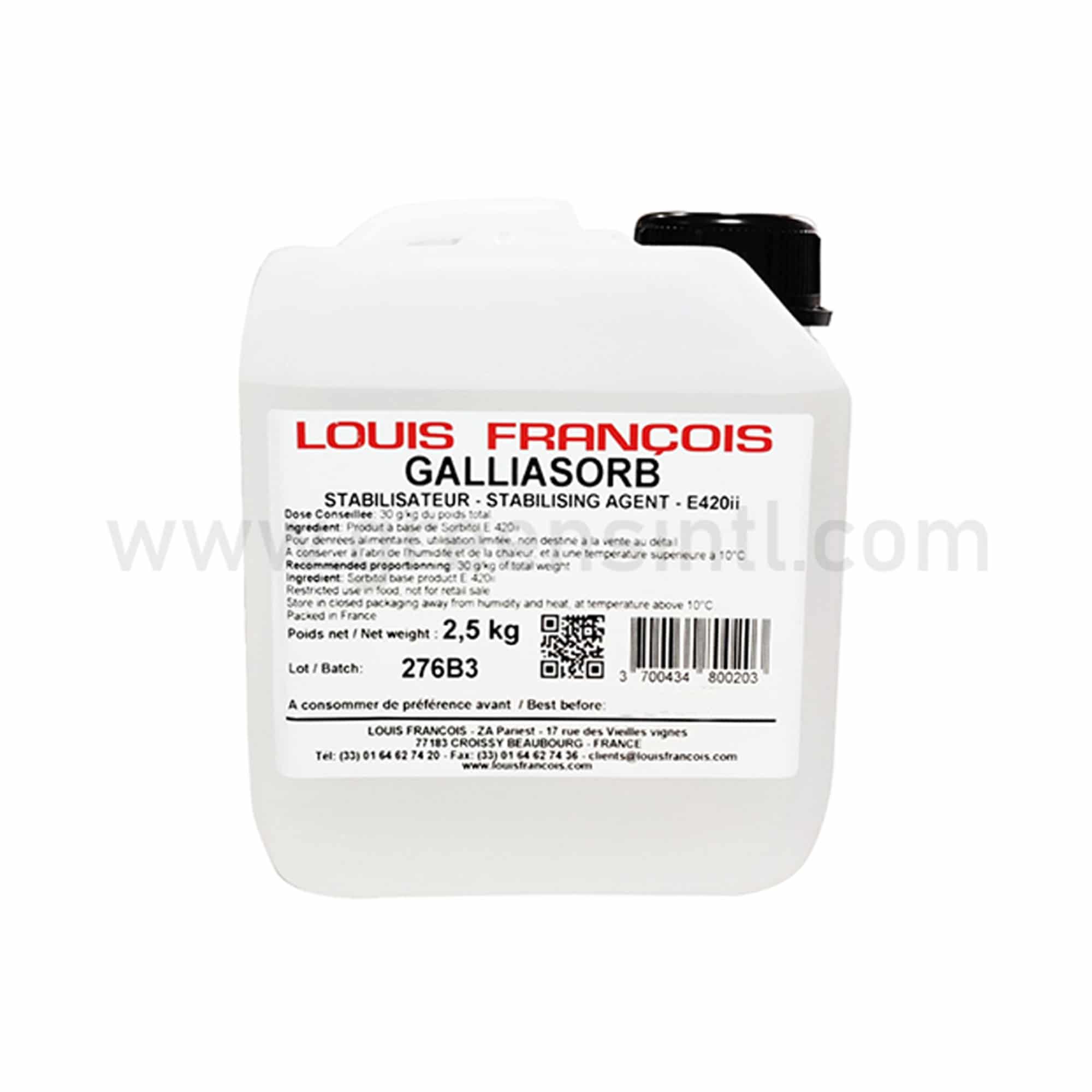 LOUIS FRANCOIS Galliasorb (Liquid Sorbitol E420) 2.5Kg