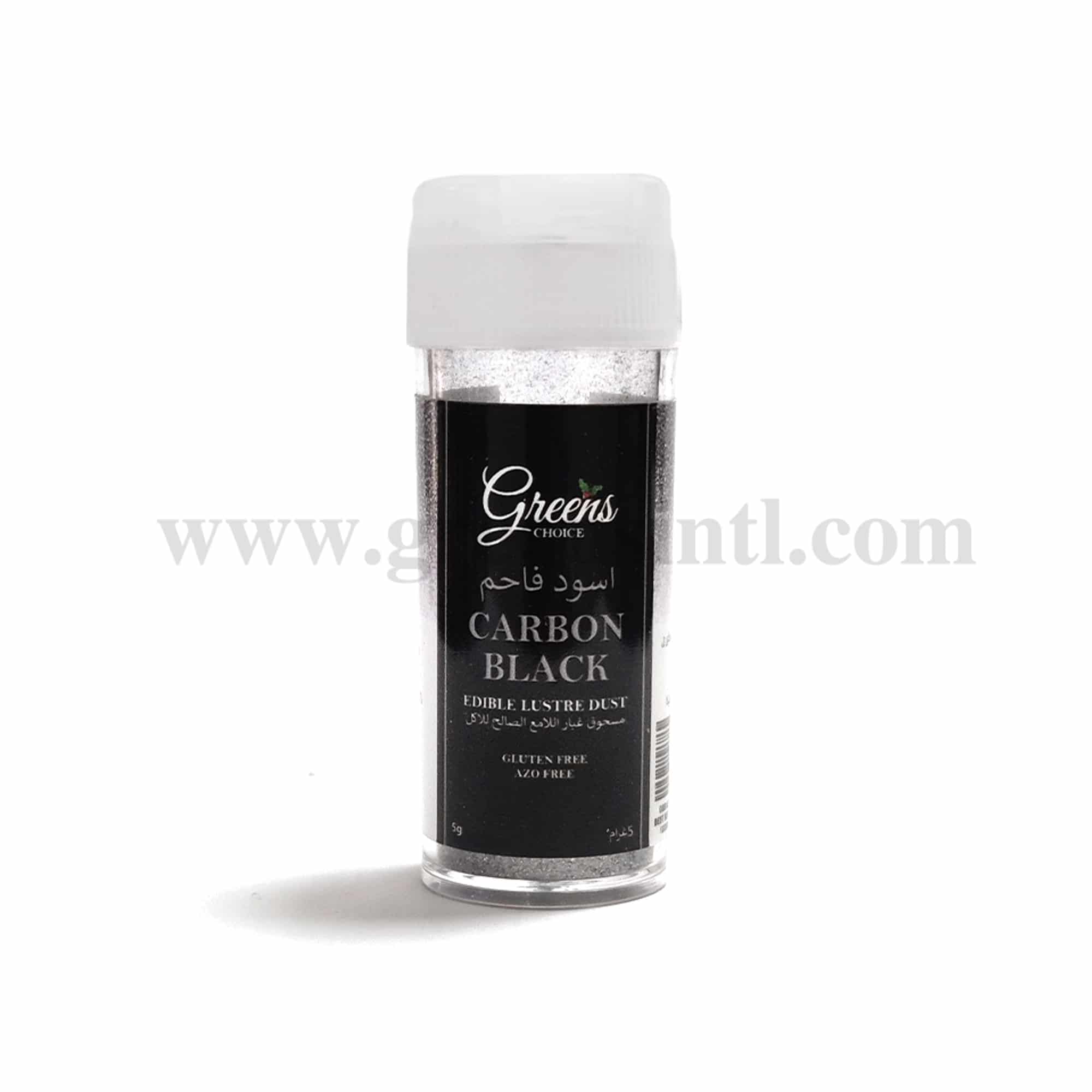 GREENS CHOICE Edible Lustre Dust Carbon Black 5 g