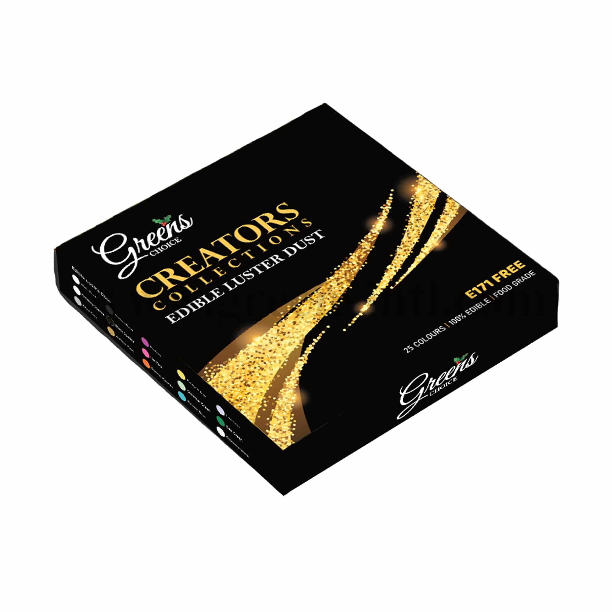 GREENS CHOICE Edible Lustre Dust Creators Collection 25x10 g