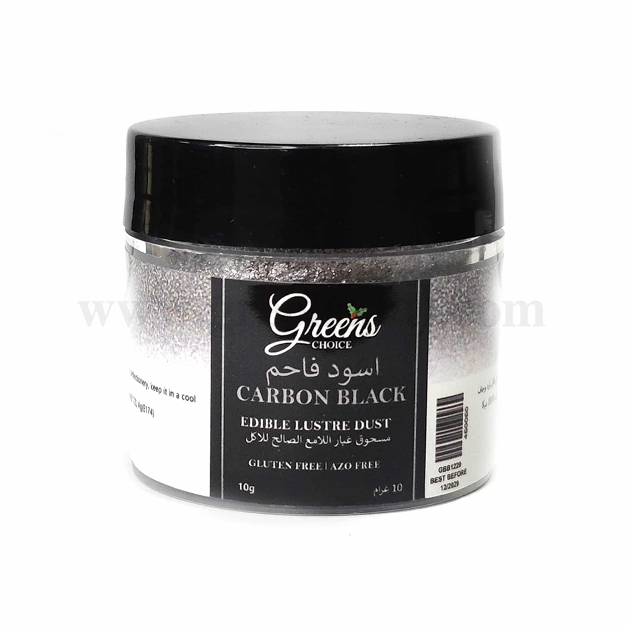 GREENS CHOICE Edible Lustre Dust Carbon Black 10 g
