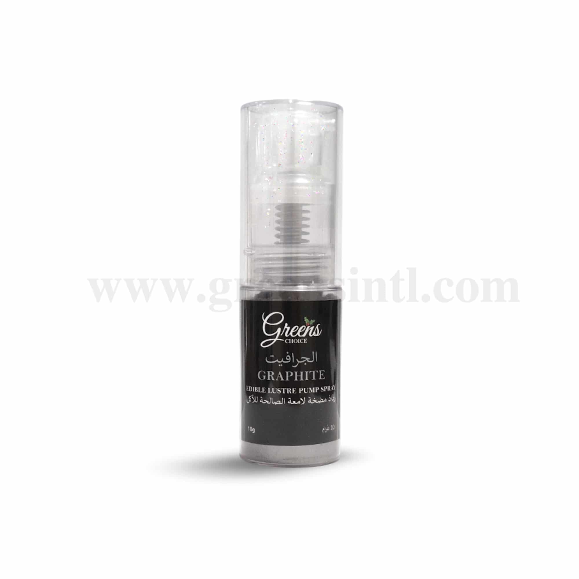 GREENS CHOICE Edible Lustre Dust Pump Spray Graphite 10 g