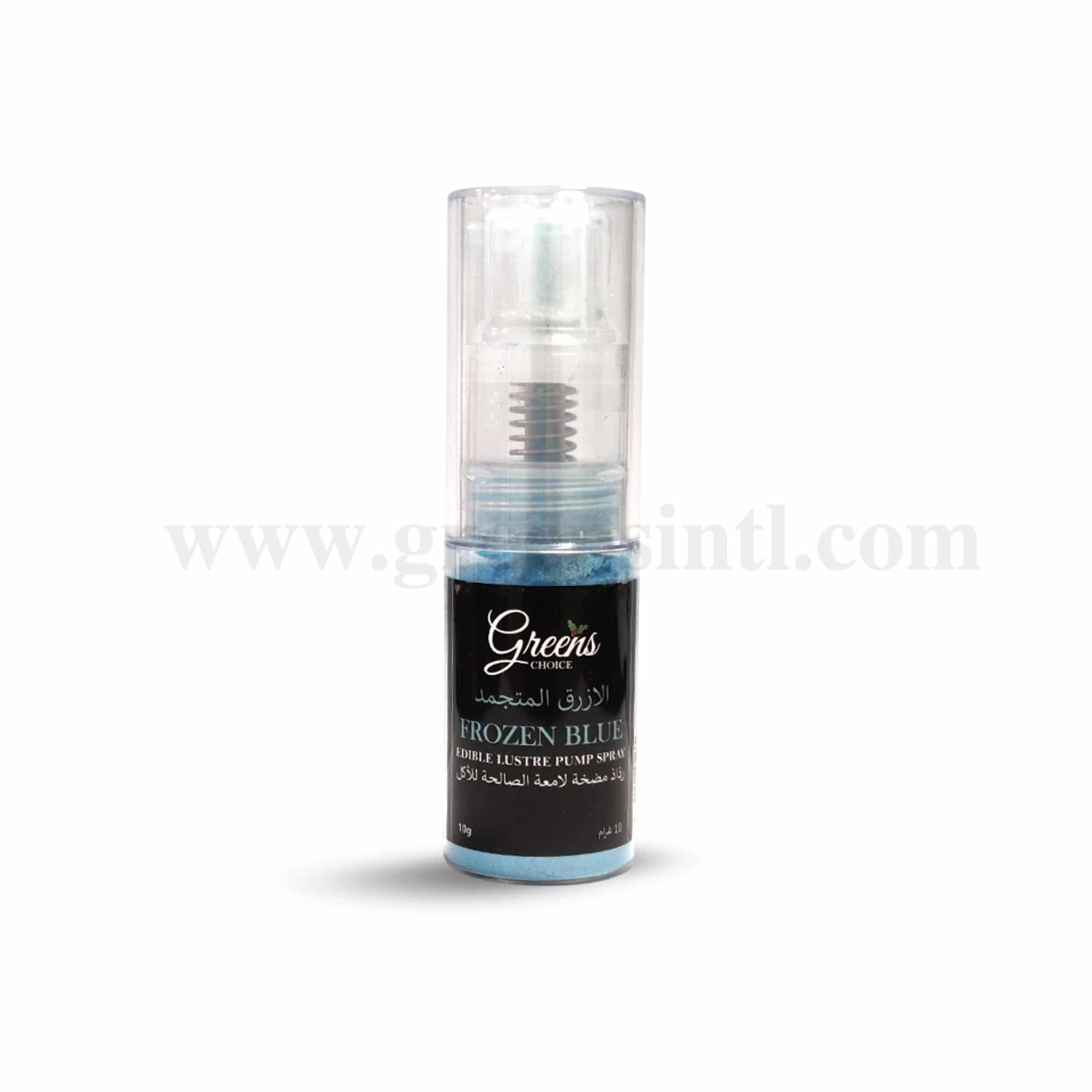 GREENS CHOICE Edible Lustre Dust Pump Spray Frozen Blue 10 g
