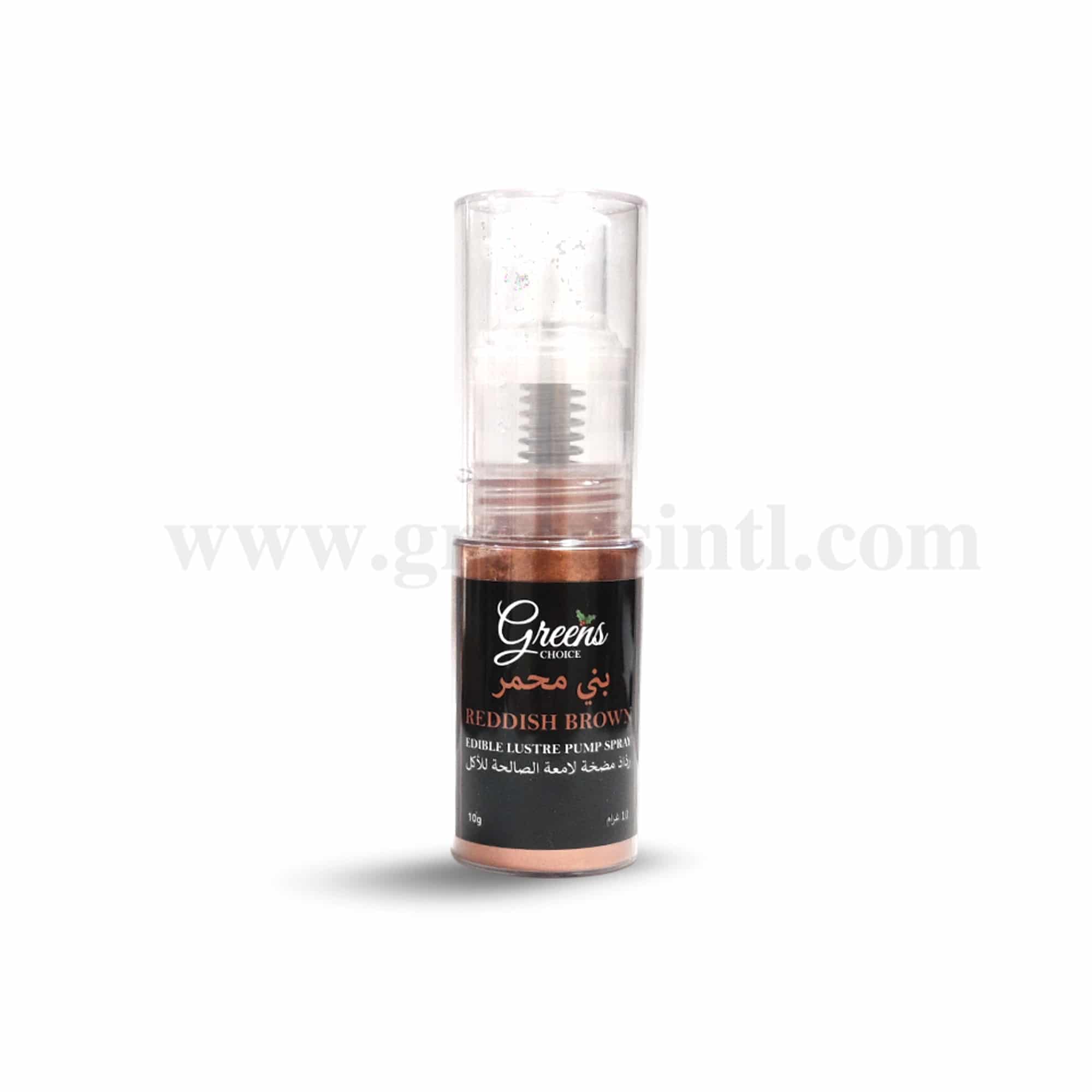 GREENS CHOICE Edible Lustre Dust Pump Spray Reddish Brown 10 g