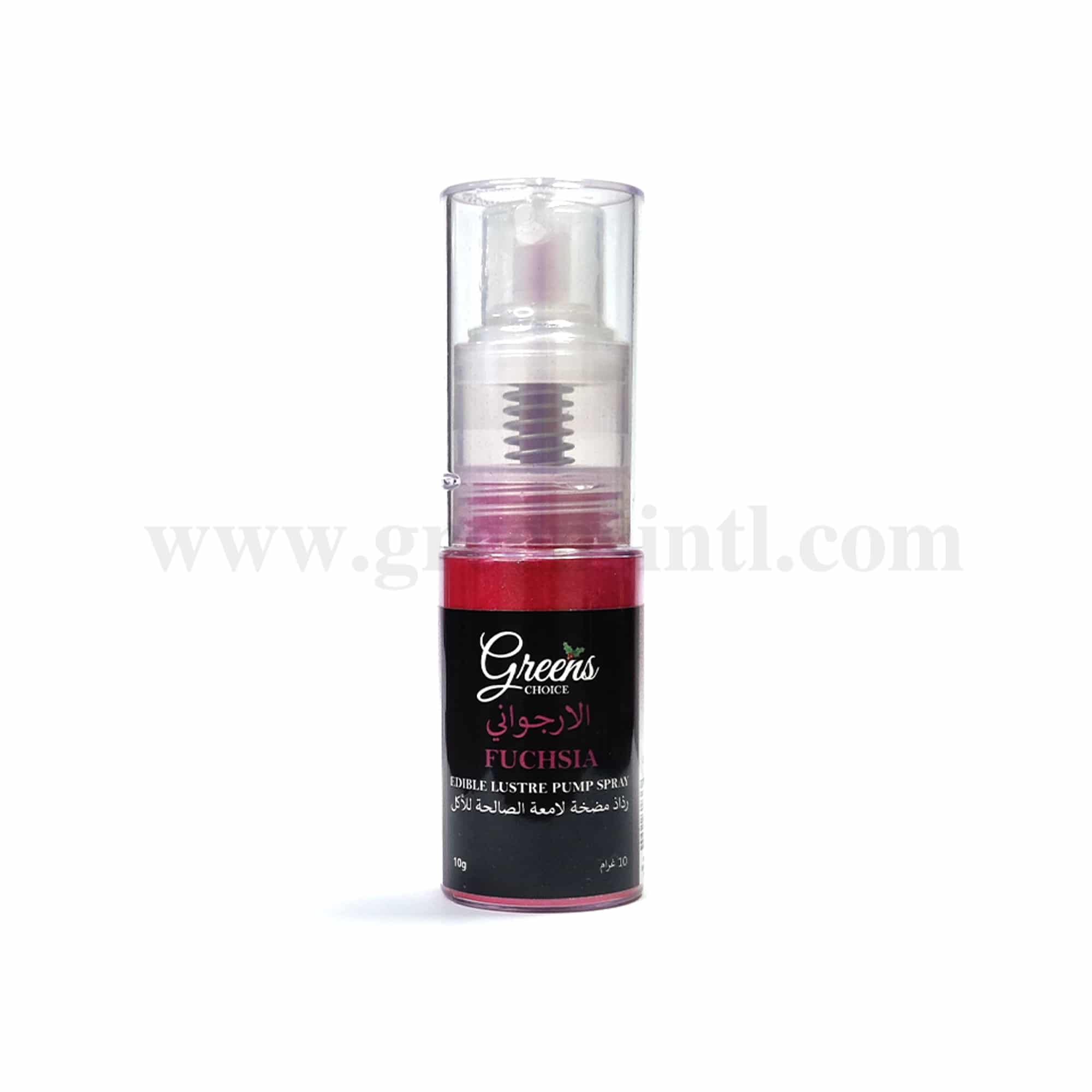 GREENS CHOICE Edible Lustre Dust Pump Spray Fuchsia 10 g