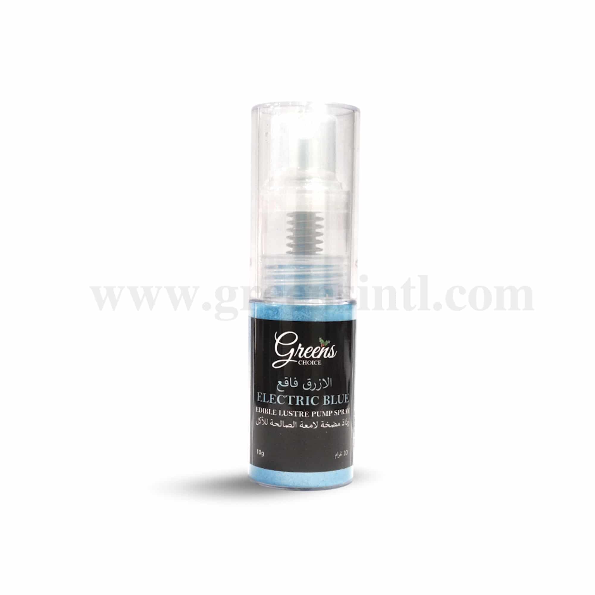 GREENS CHOICE Edible Lustre Dust Pump Spray Electric Blue 10 g