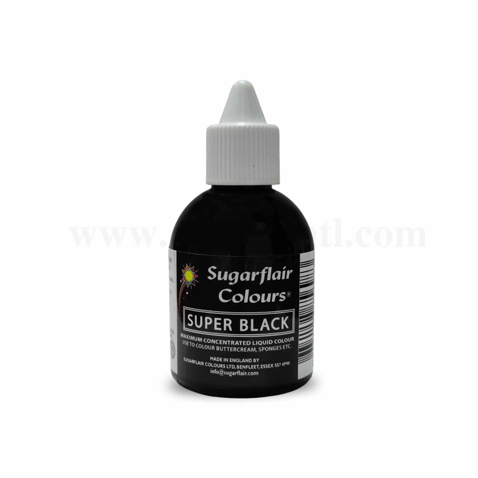 SUGARFLAIR Maximum Concentrated  Liquid Colour Super Black 60ml
