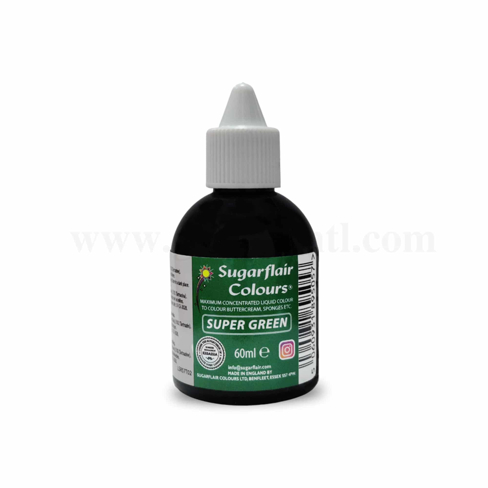 SUGARFLAIR Maximum Concentrated Liquid Colour Super Green 60ml