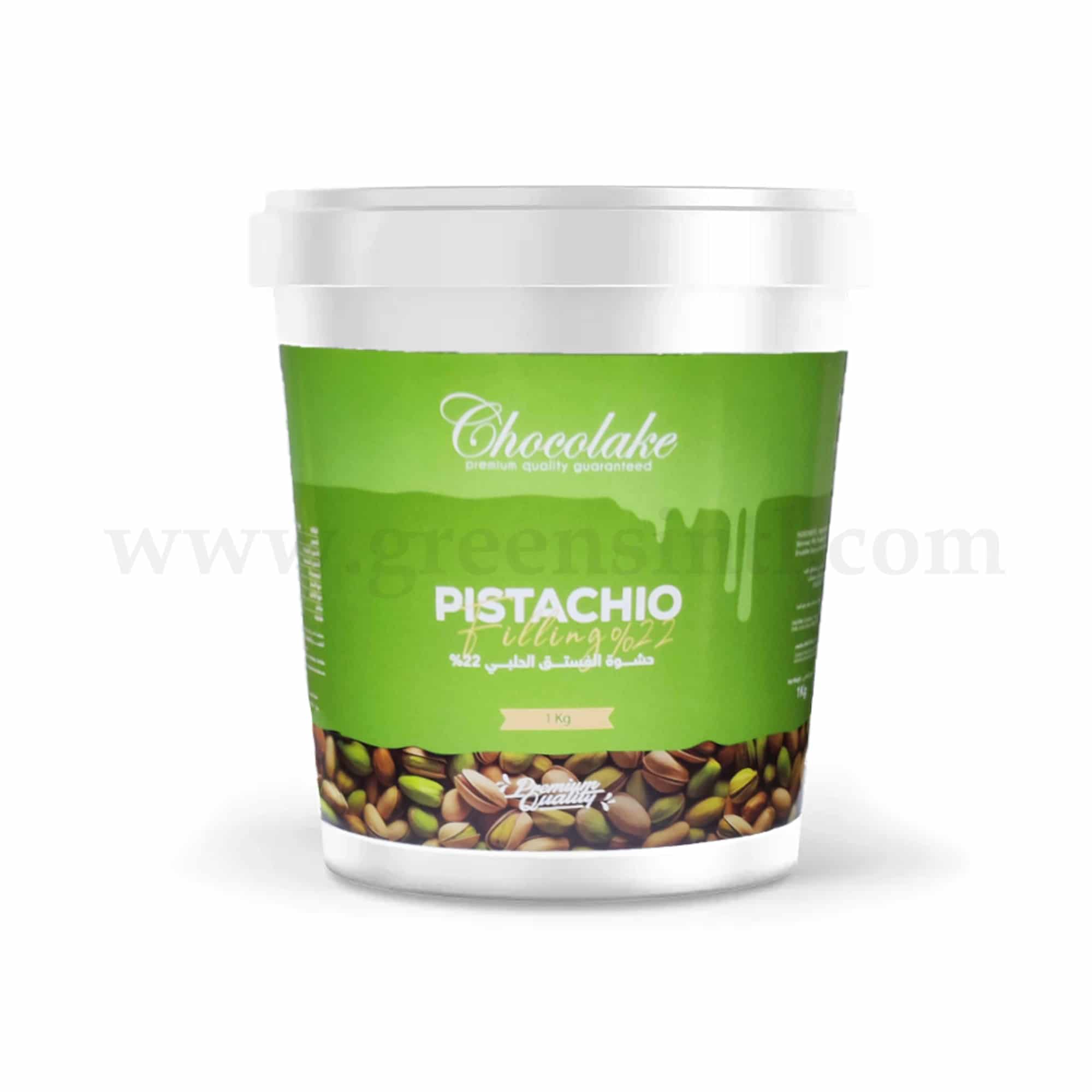 CHOCOLAKE Pistachio Filling Cream 22% 1Kg