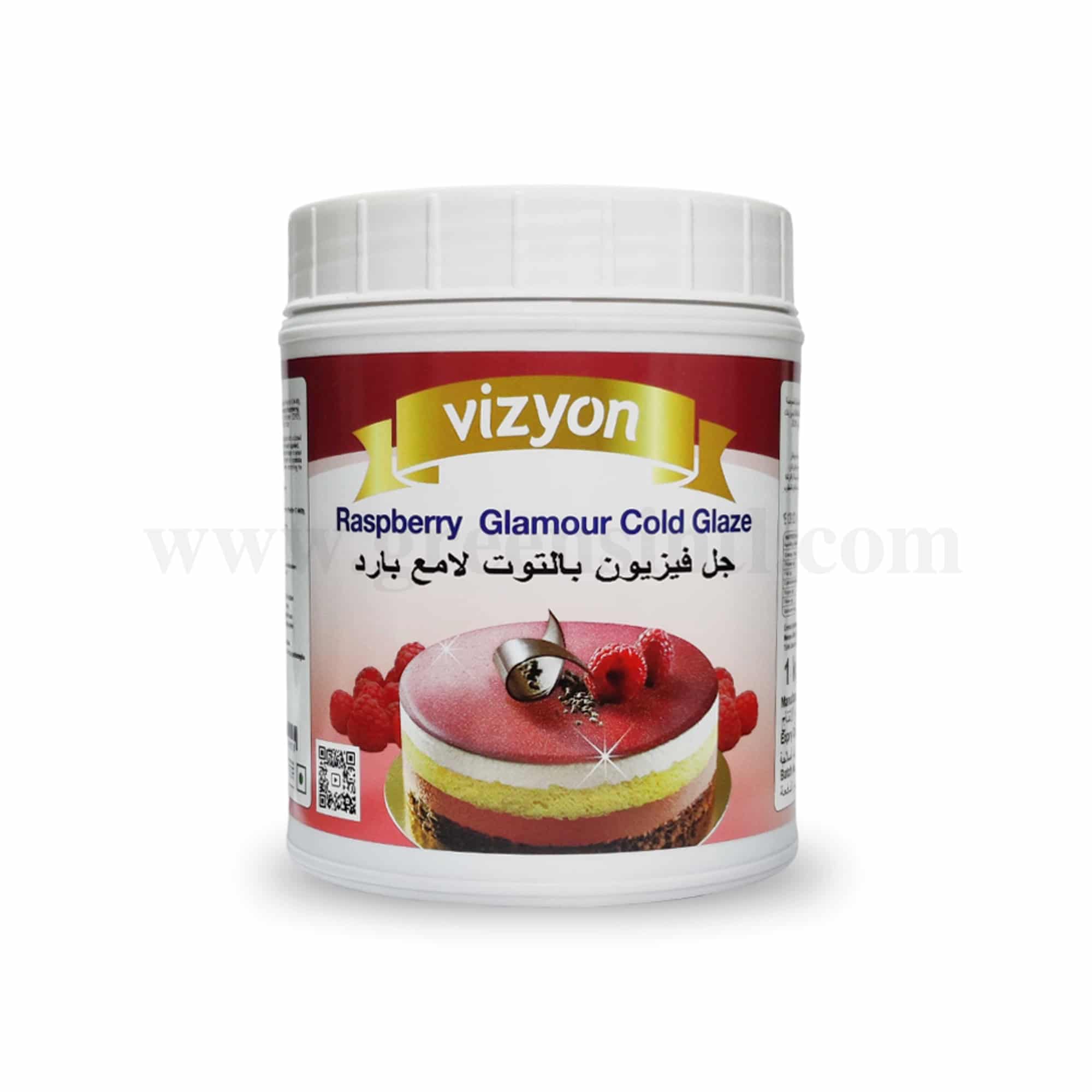 VIZYON Raspberry Glamour Glaze 1 Kg