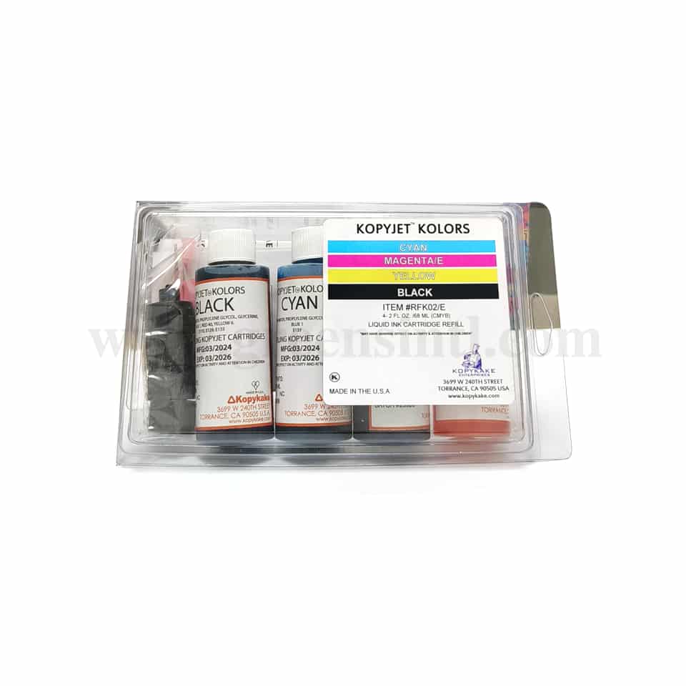KOPYKAKE Refill Ink Set of 4 -4 oz.(118ml)
