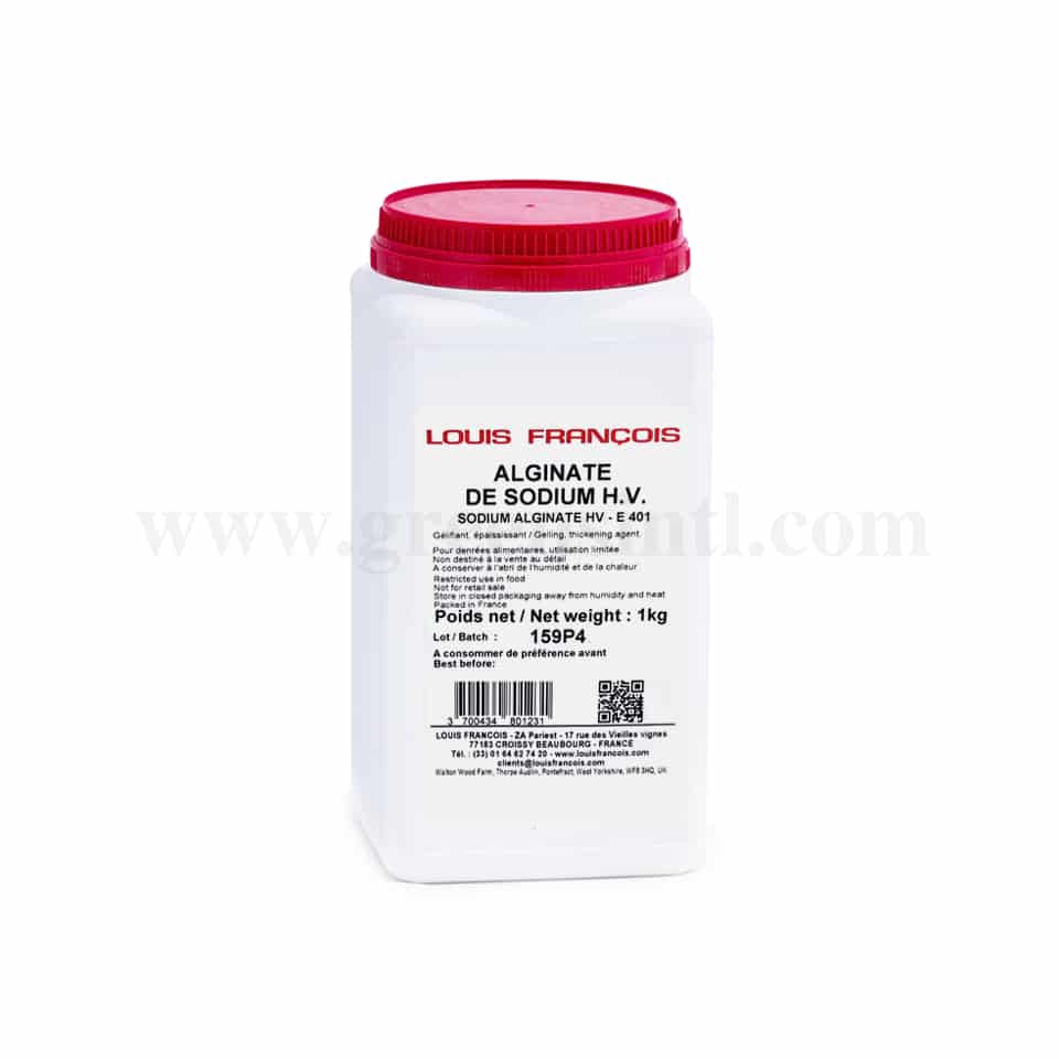 LOUIS FRANCOIS Sodium Alginate HV E401- 1 Kg