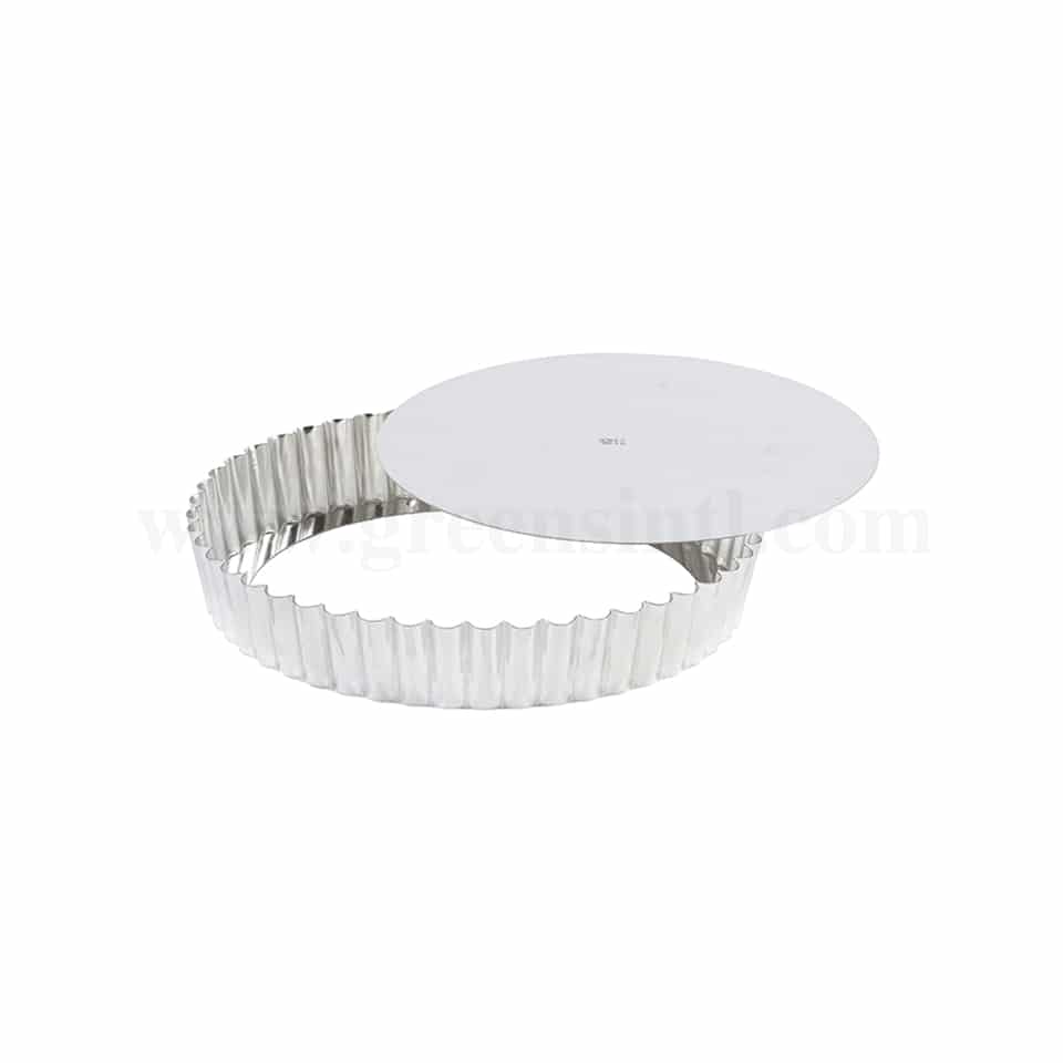 GOBEL Medium Deep Round Fluted tart mould Removable bottom - D260/240 x h35 mm