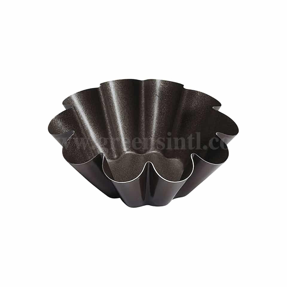GOBEL Non-stick Flat bottom brioche 10 ribs D80/40 x h32 mm