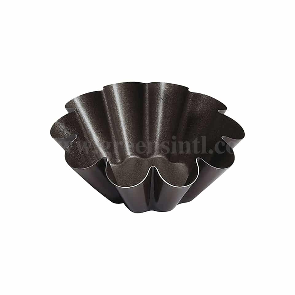 GOBEL Non-stick Flat bottom brioche 10 ribs D100/55 x h38 mm