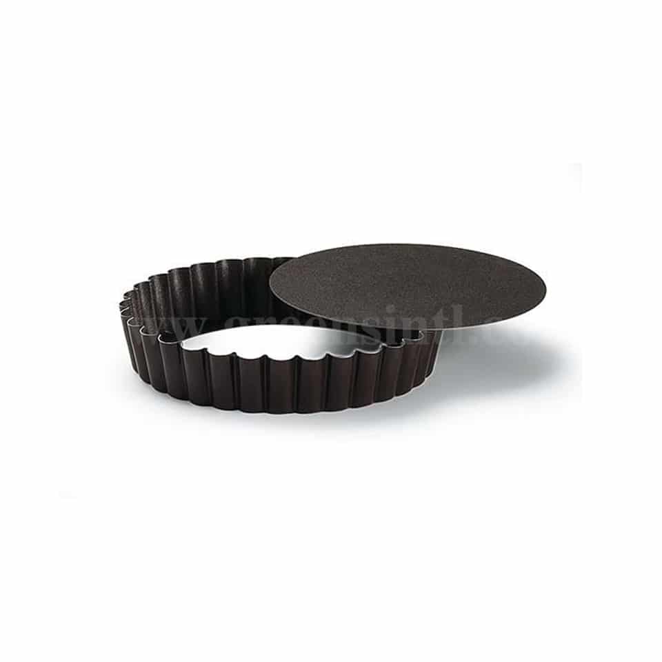 GOBEL Non-stick Round fluted tartlet Removable Bottom D 140/130 x h20 mm