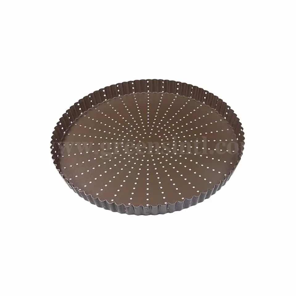 GOBEL Non-stick Perforated Round fluted pie dish D220 x h25 mm