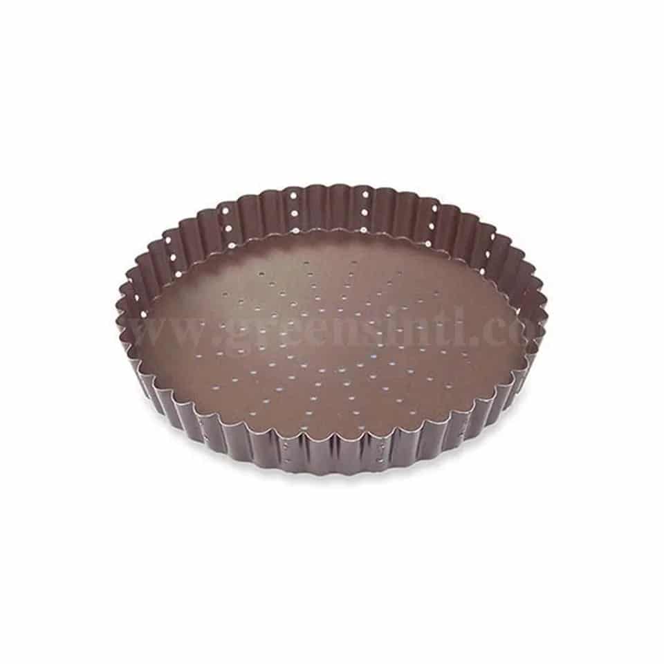 GOBEL Non-stick Perforated Round fluted pie dish D240 x h25 mm