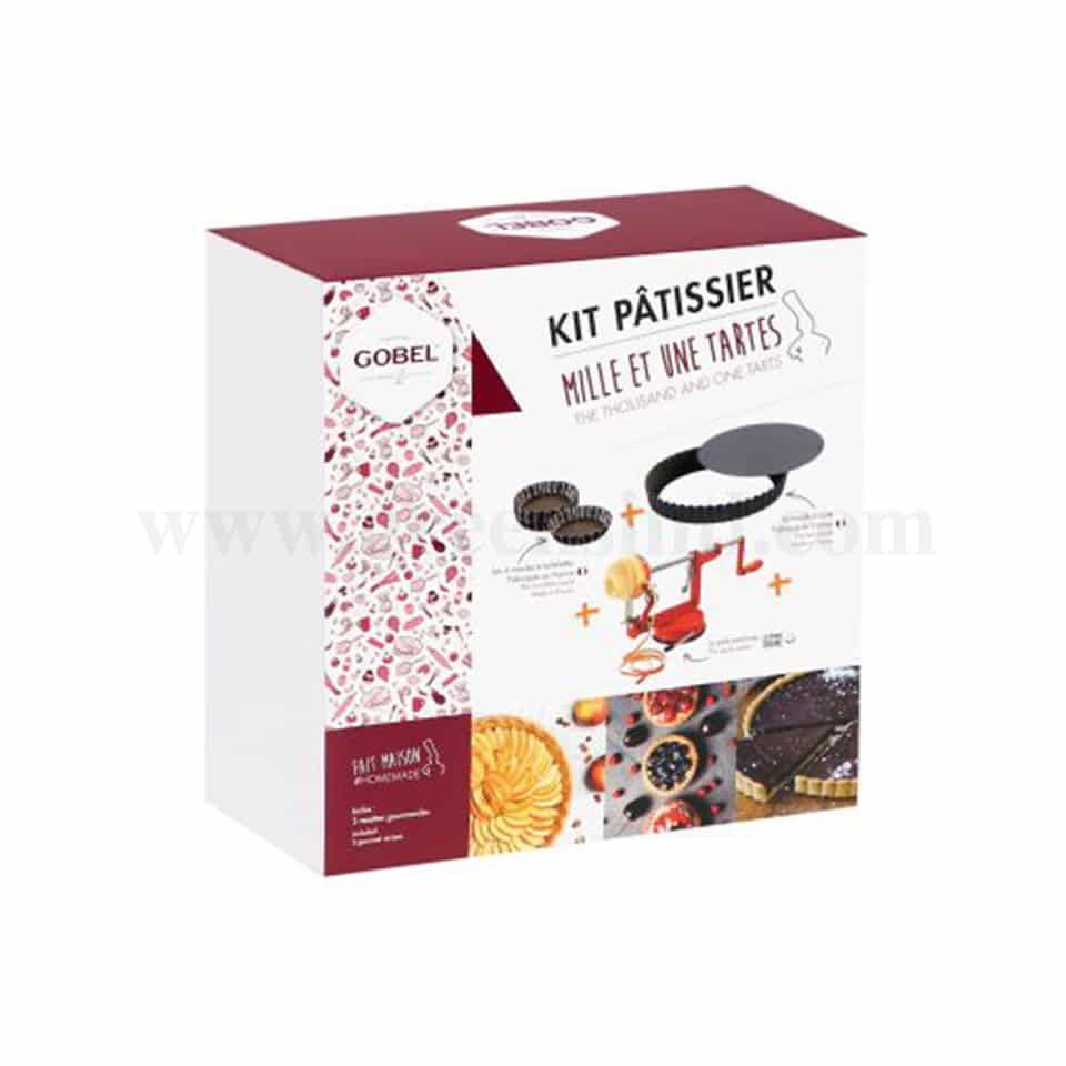GOBEL Kit 1001 tarts (1 tart mold, 6 tartlets, 1 apple peeler)