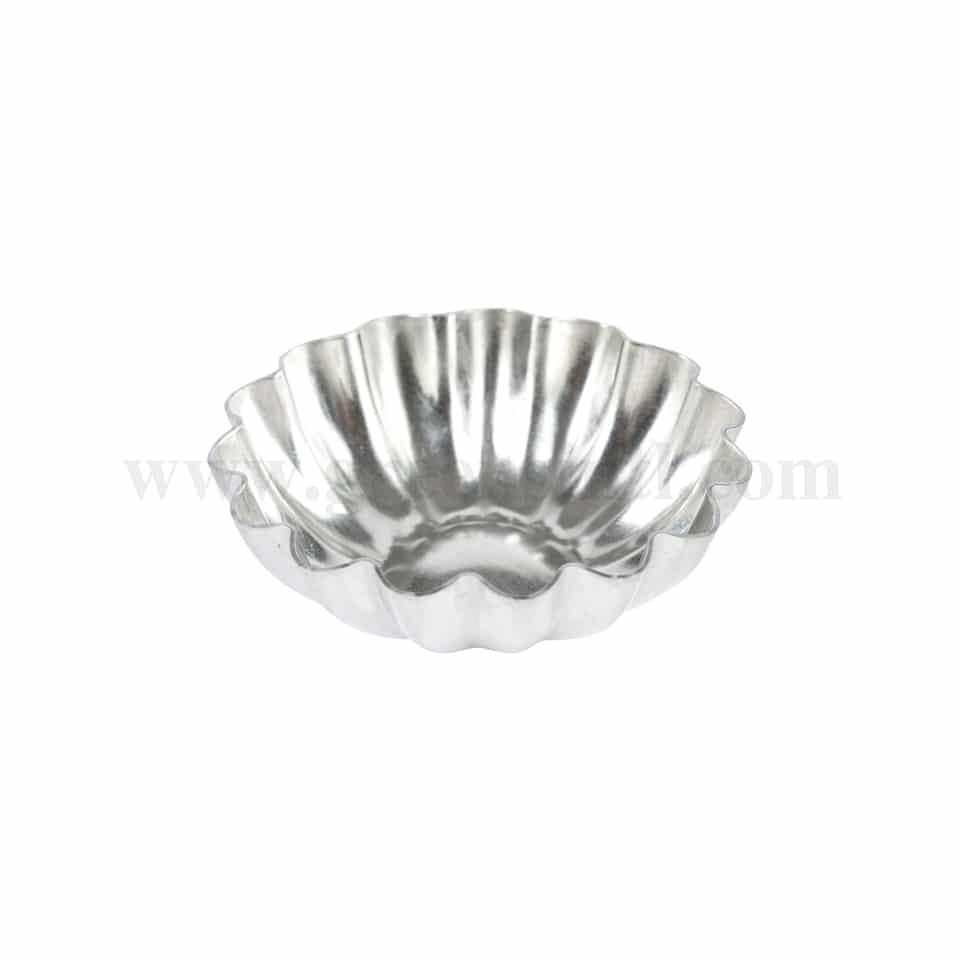 LOUIS TELLIER Petits- fours Tinplate ribbed dome 45 x 45 x 15mm