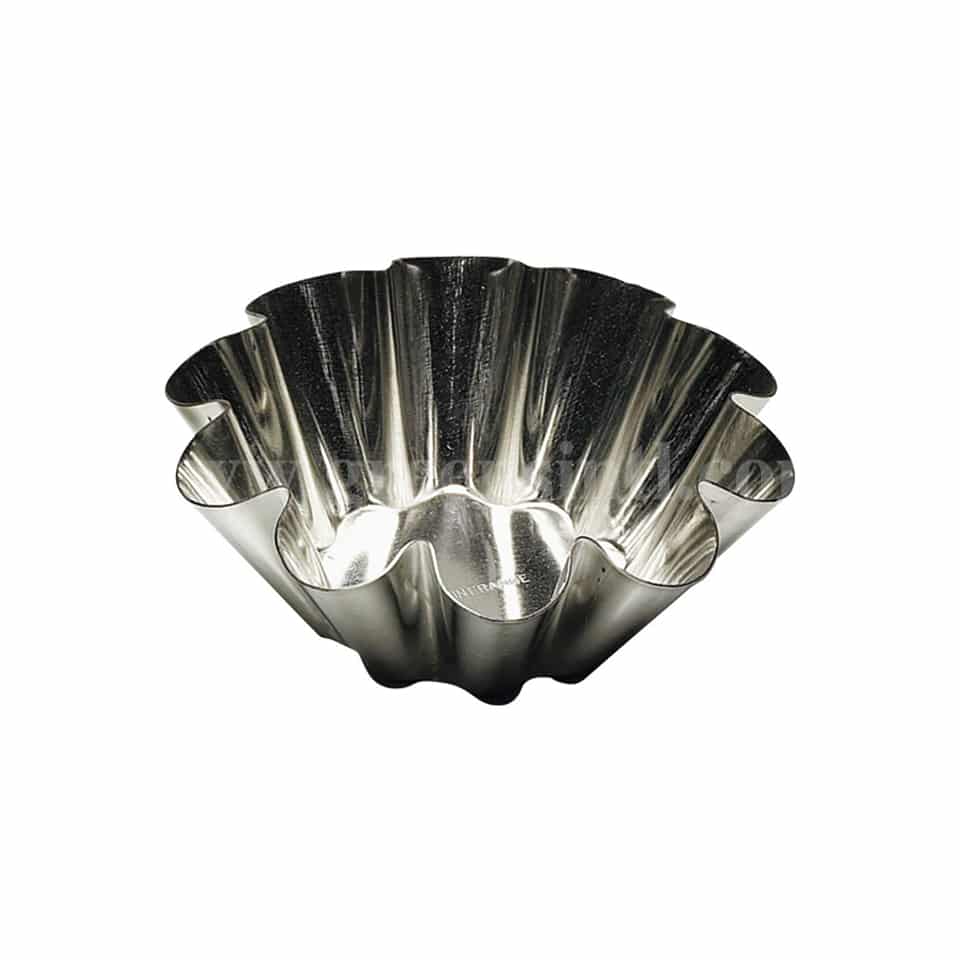 LOUIS TELLIER Small Brioche / Fluted Flan Mould D60x h25mm