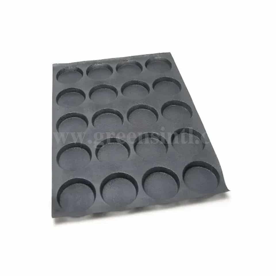 MAE Hamburgers mould 20 Indents 125×18 mm-010565