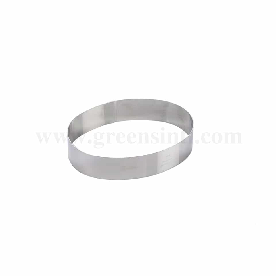 MARTELLATO Stainless steel Round Oval Band 185 x 135 x h 40 mm