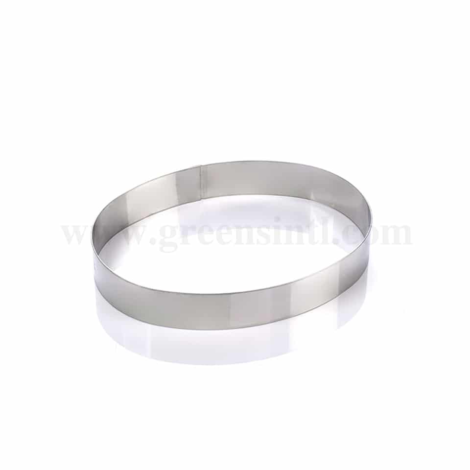 MARTELLATO Stainless steel Round Oval Band 300 x 220 x h 40 mm