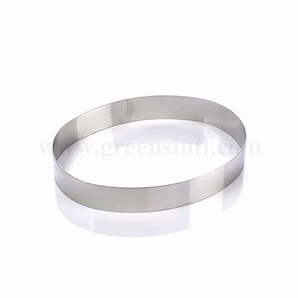 MARTELLATO Stainless steel Round Oval Band 345 x 260 x h 40 mm