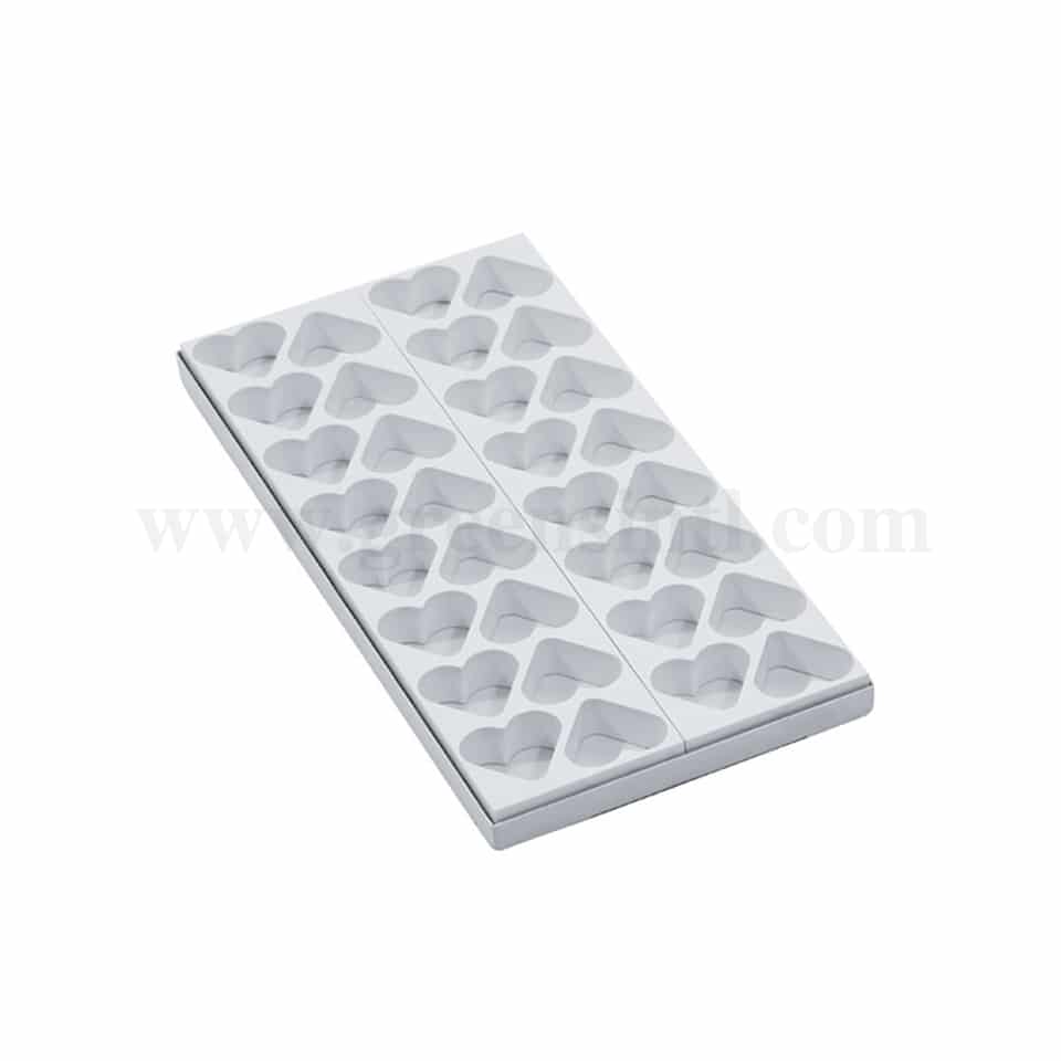 MARTELLATO Mould for Mignon Heart 48 x 44 x h 25 mm-32 Pcs